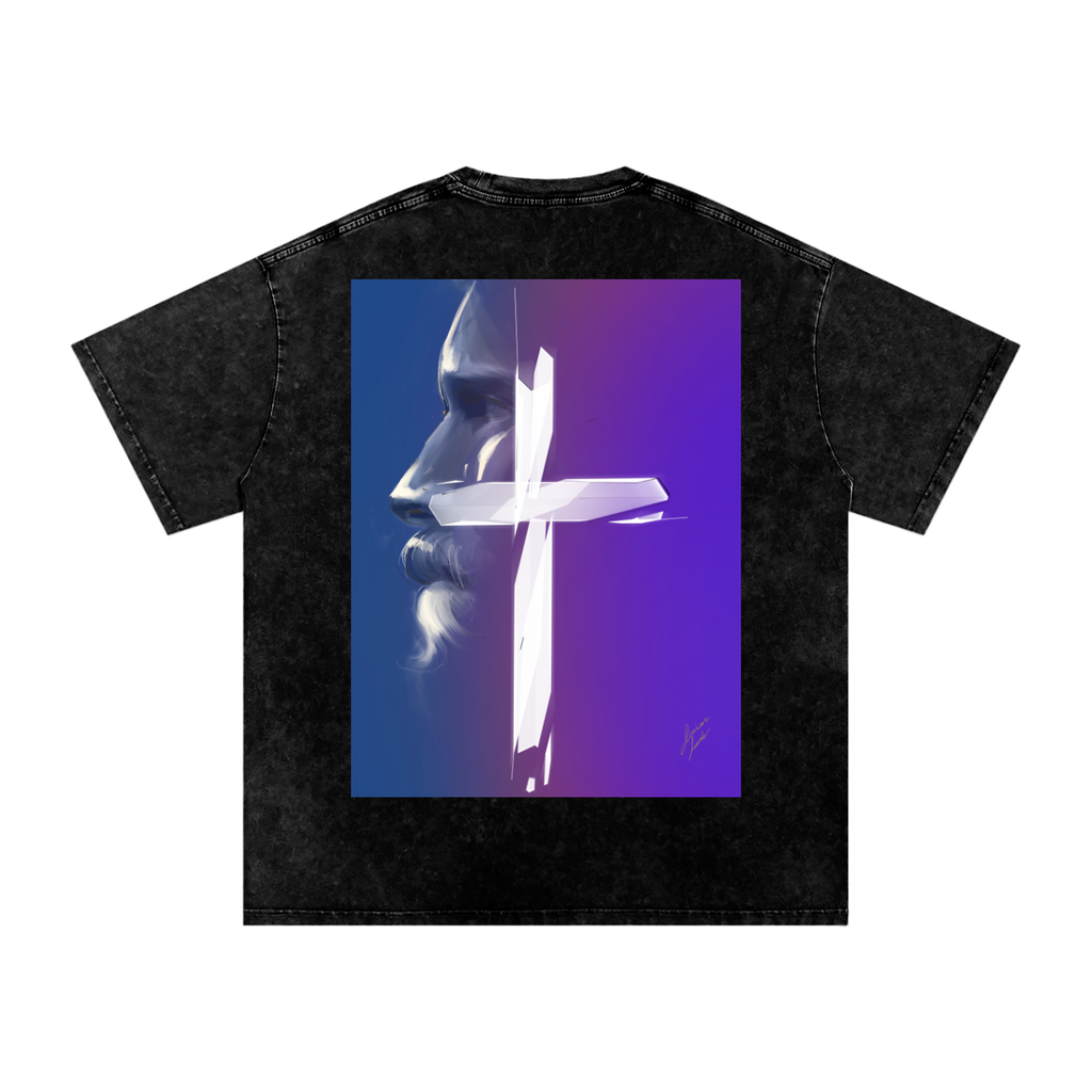 Joy and Love Acid Wash Oversize T-Shirt - 250 GSM