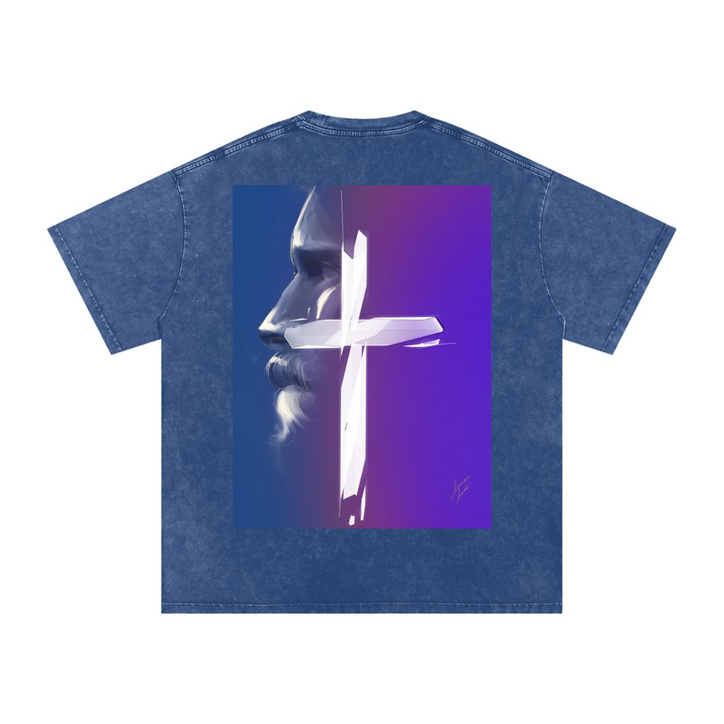 Joy and Love Acid Wash Oversize T-Shirt - 250 GSM