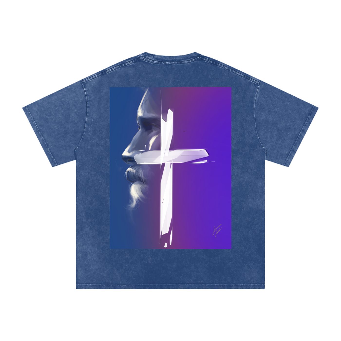 Joy and Love Acid Wash Oversize T-Shirt - 250 GSM