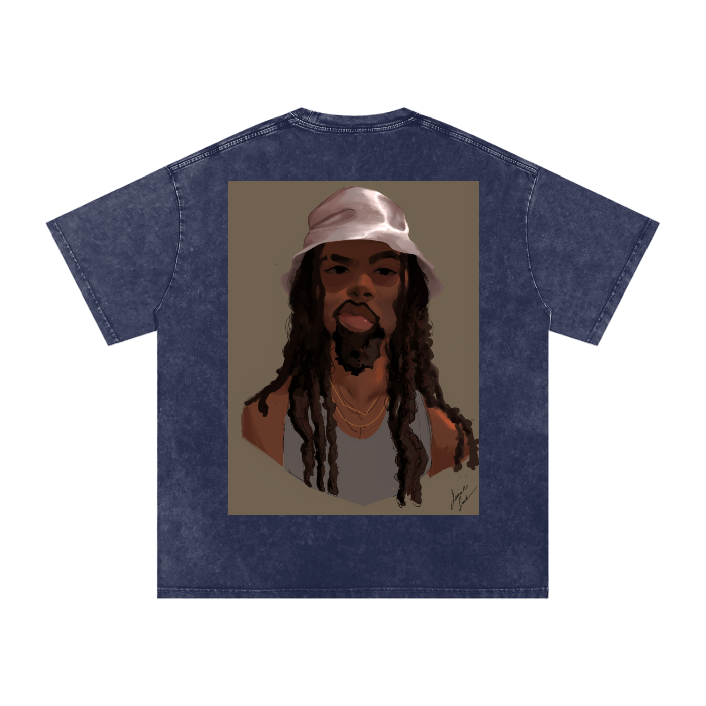 HUH? Acid Wash Oversize T-Shirt - 250 GSM