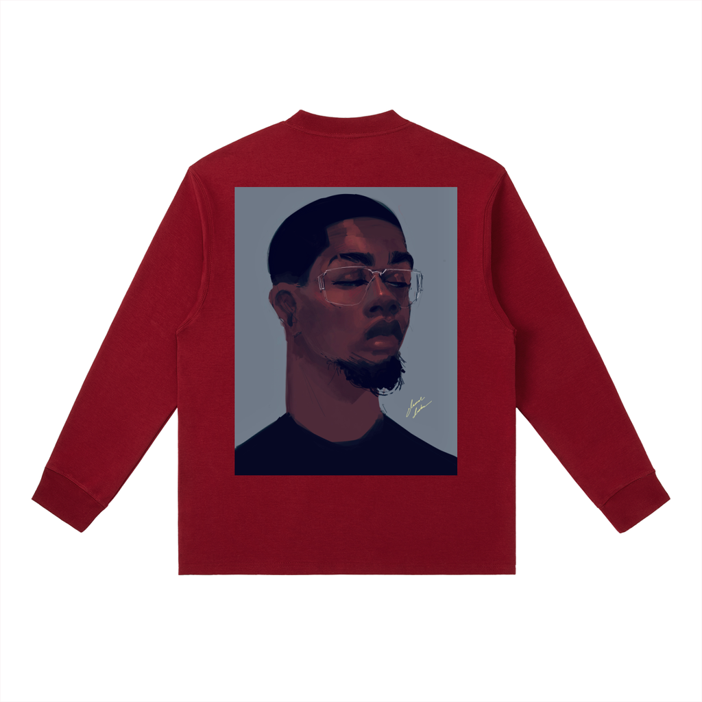 About Him Essential Crewneck Long-Sleeve T-Shirt