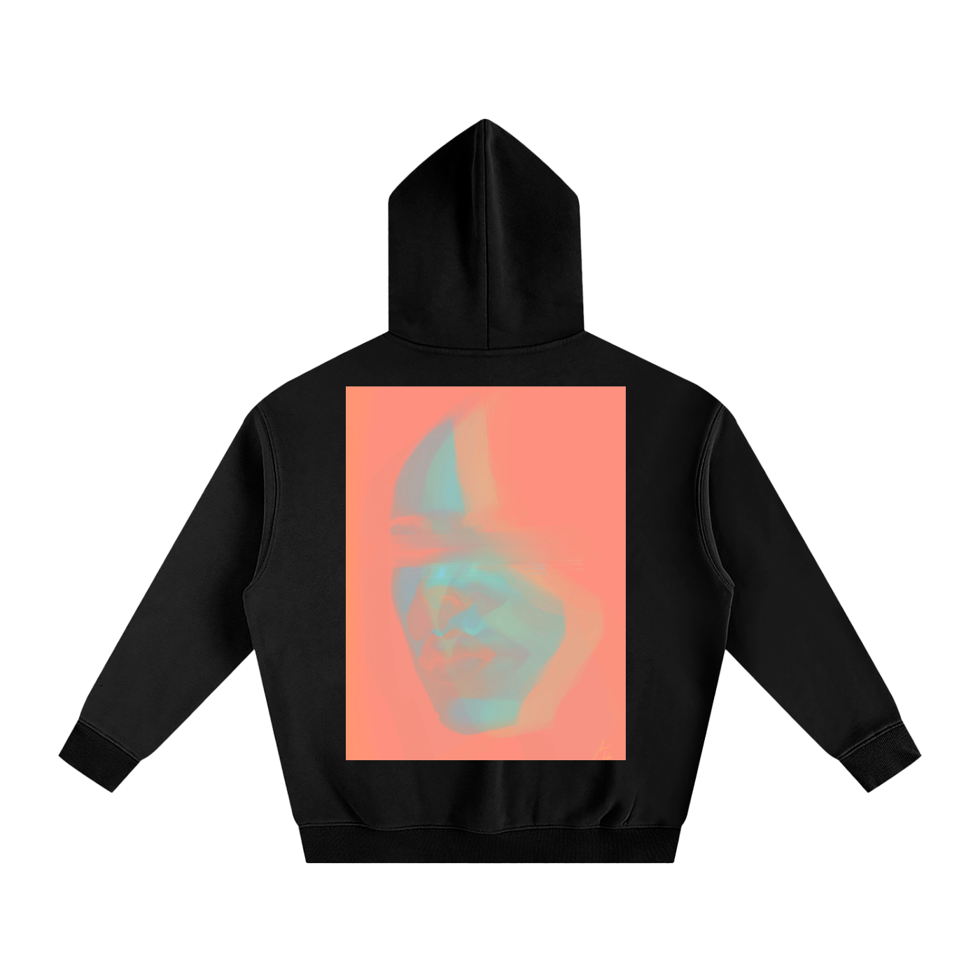 Hidden Face Oversize Fleeced Hoodie