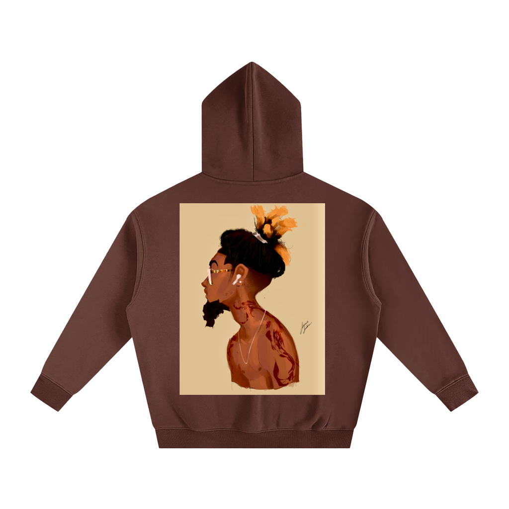 Fresh Out The Blue Oversize Fleeced Hoodie
