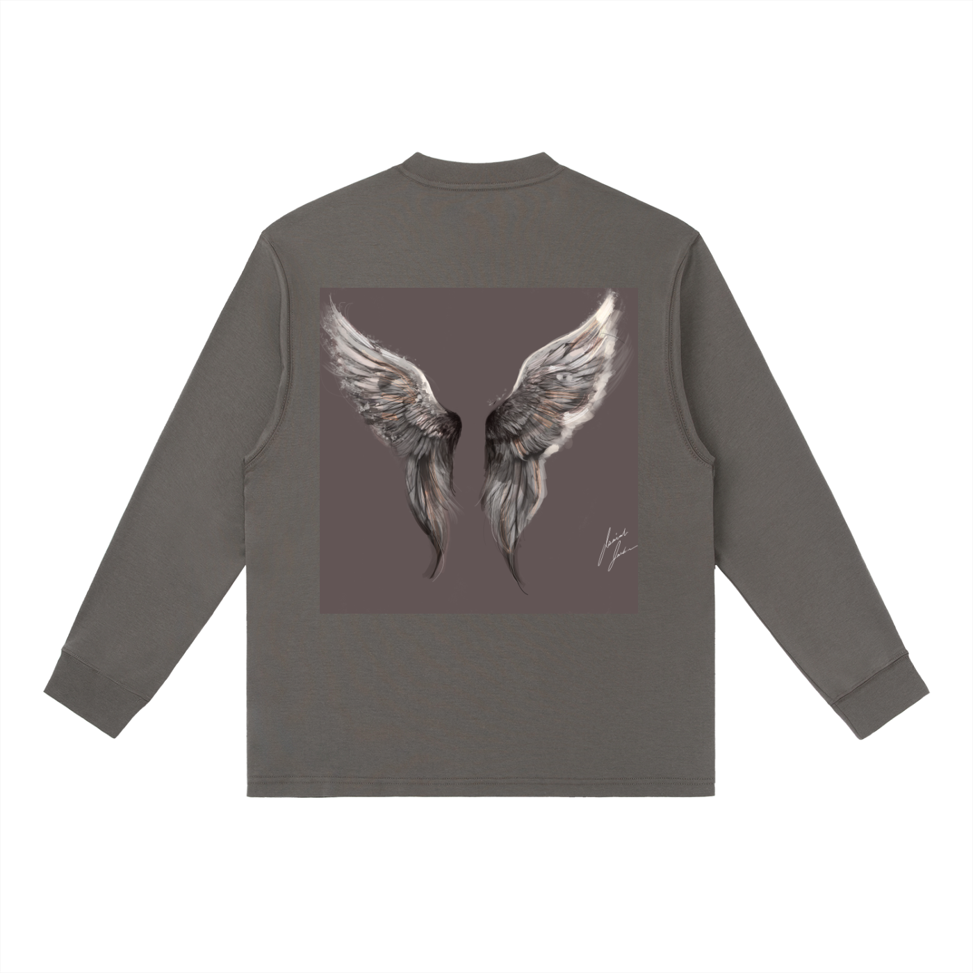 Wings Above Essential Crewneck Long-Sleeve T-Shirt