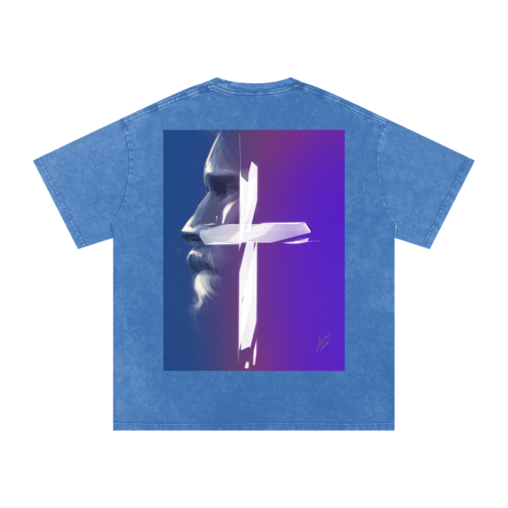 Joy and Love Acid Wash Oversize T-Shirt - 250 GSM