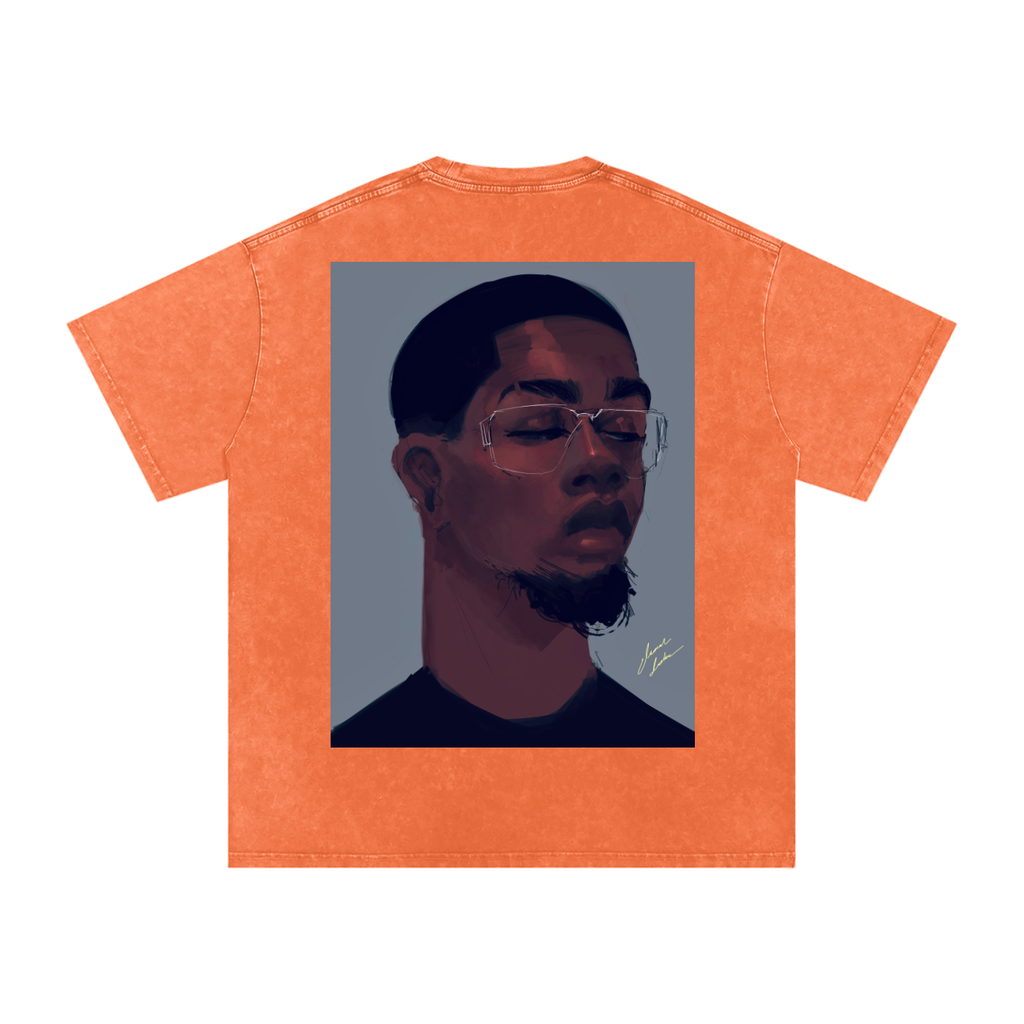 About Him Acid Wash Oversize T-Shirt - 250 GSM