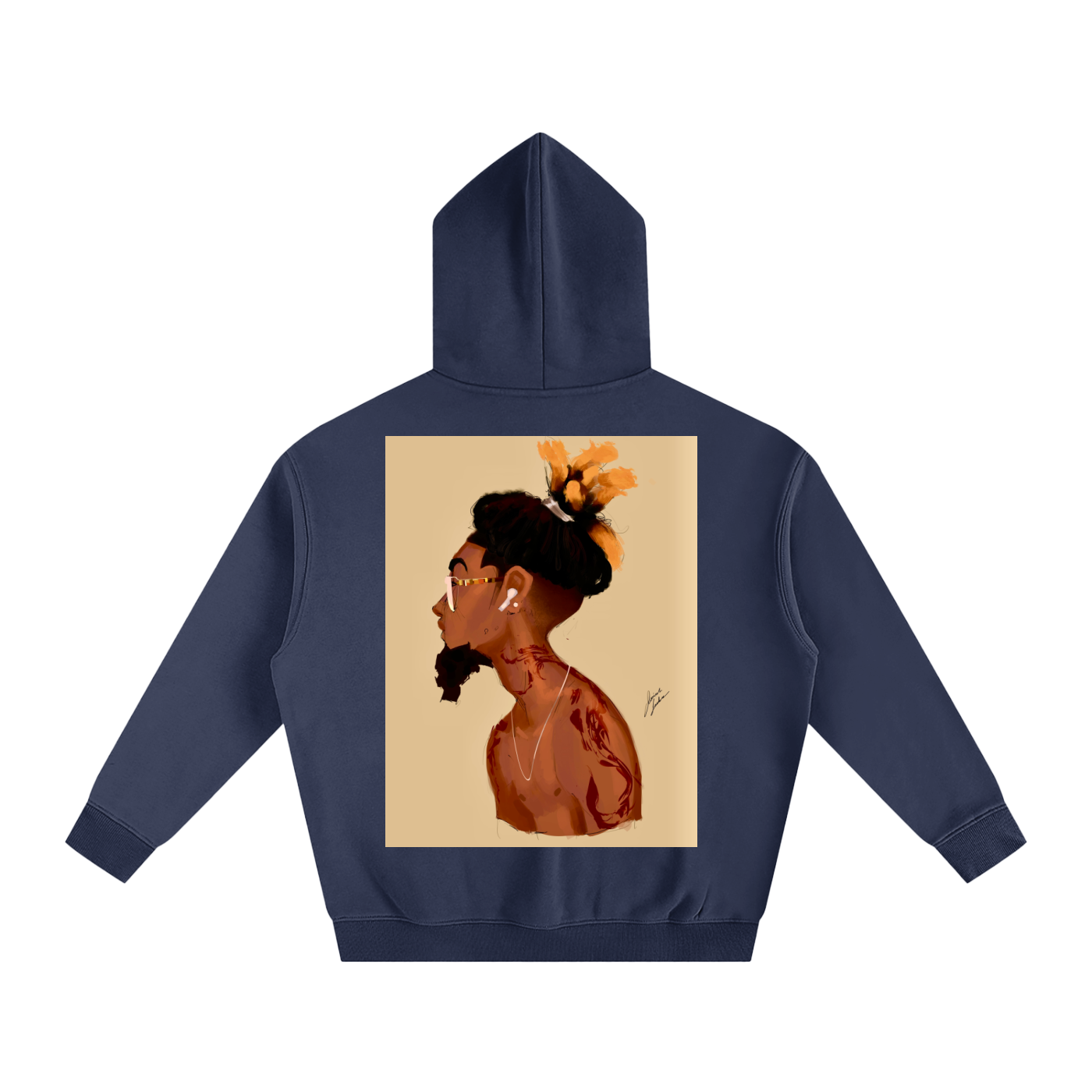 Fresh Out The Blue Oversize Fleeced Hoodie