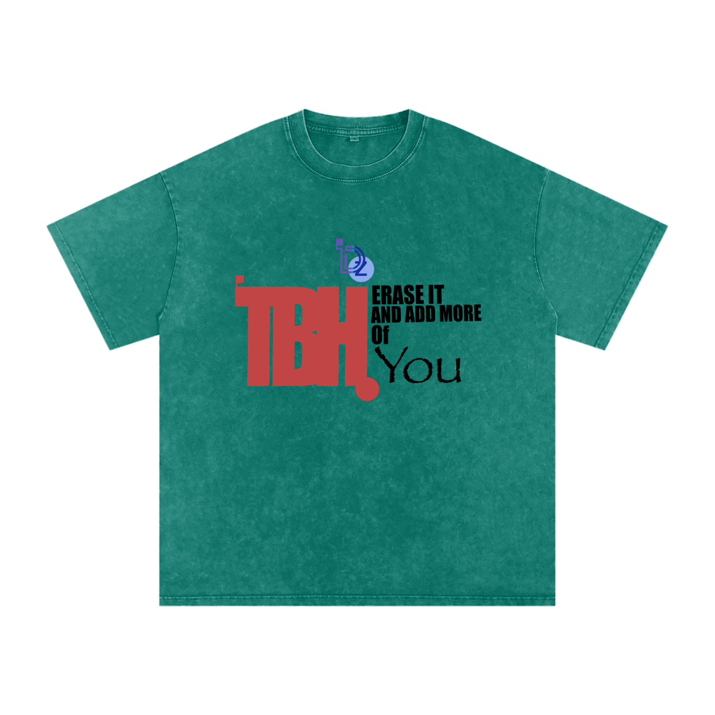 To Be Honest Snow Washed Oversized Cotton T-Shirt