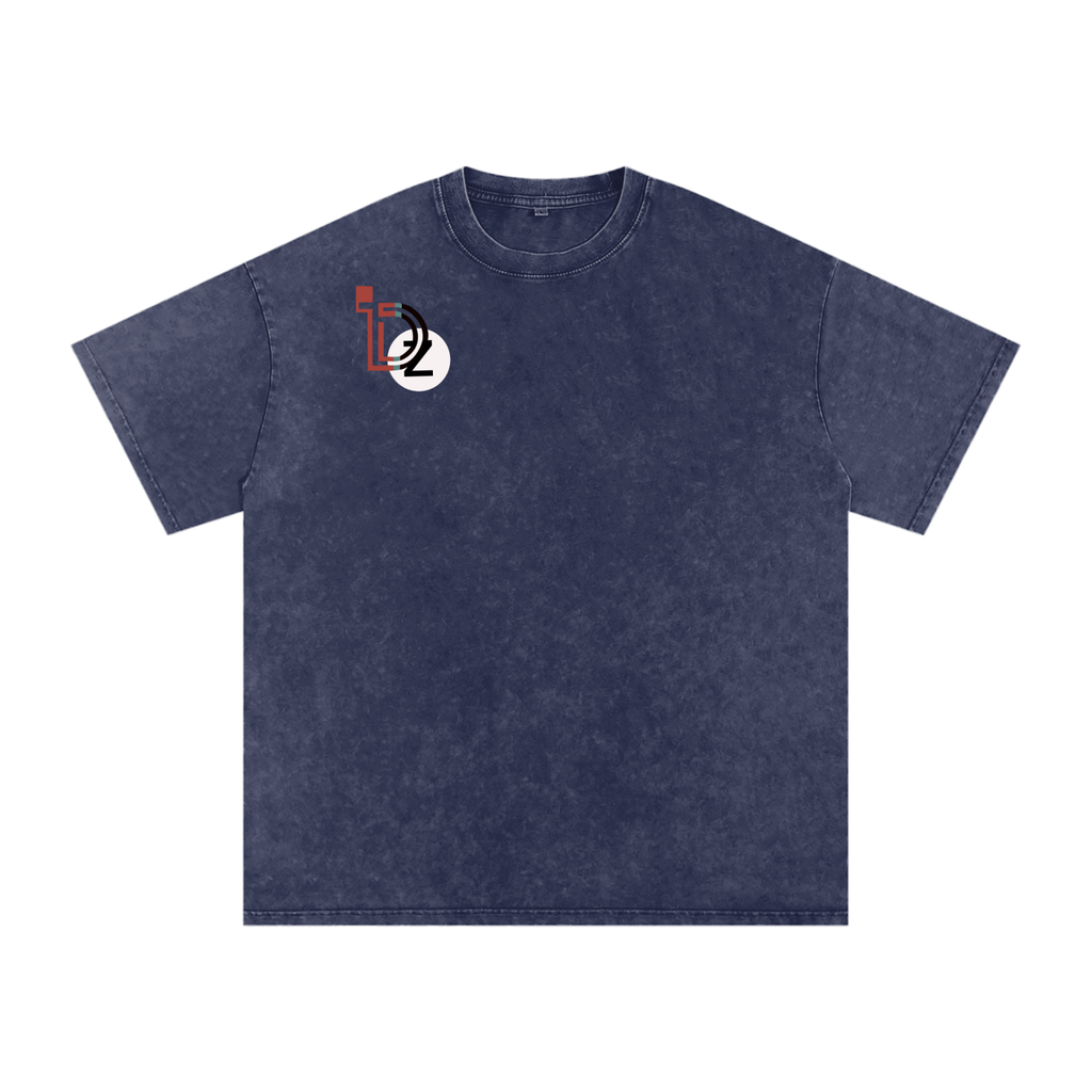 Joy and Love Acid Wash Oversize T-Shirt - 250 GSM