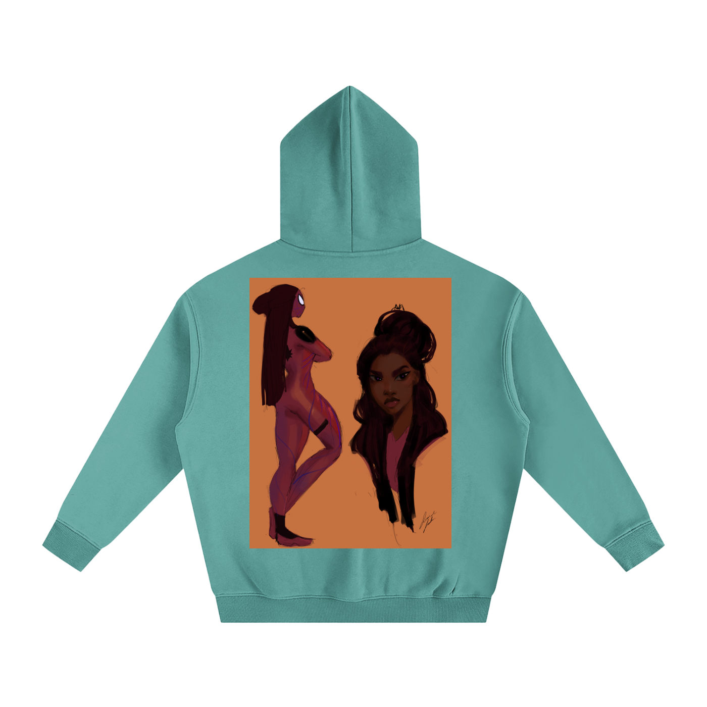 In Another Universe Oversize Fleeced Hoodie