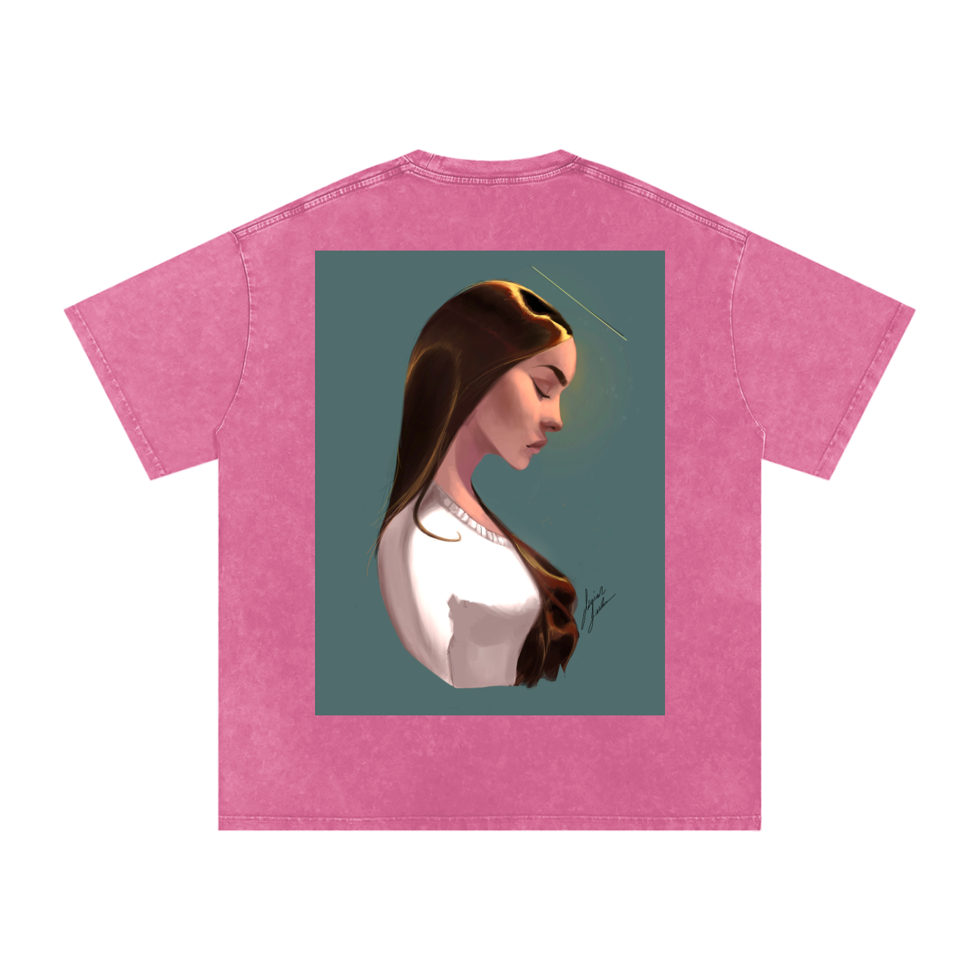 Earth's Angel Acid Wash Oversize T-Shirt - 250 GSM