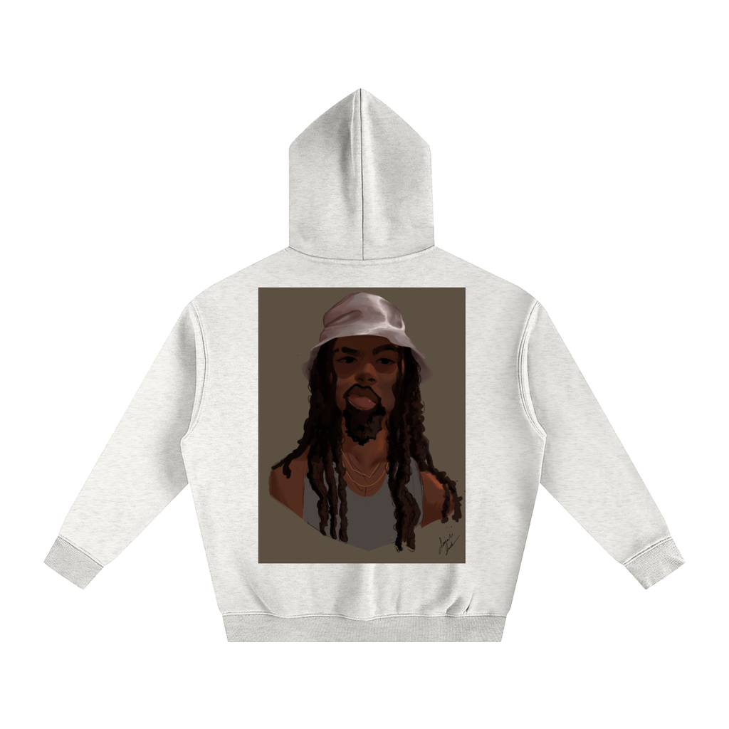 HUH? Oversize Fleeced Hoodie