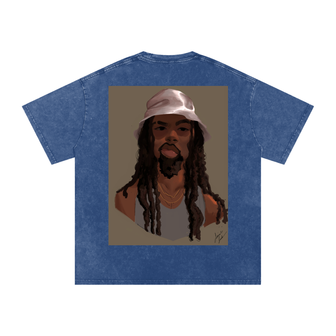 HUH? Acid Wash Oversize T-Shirt - 250 GSM