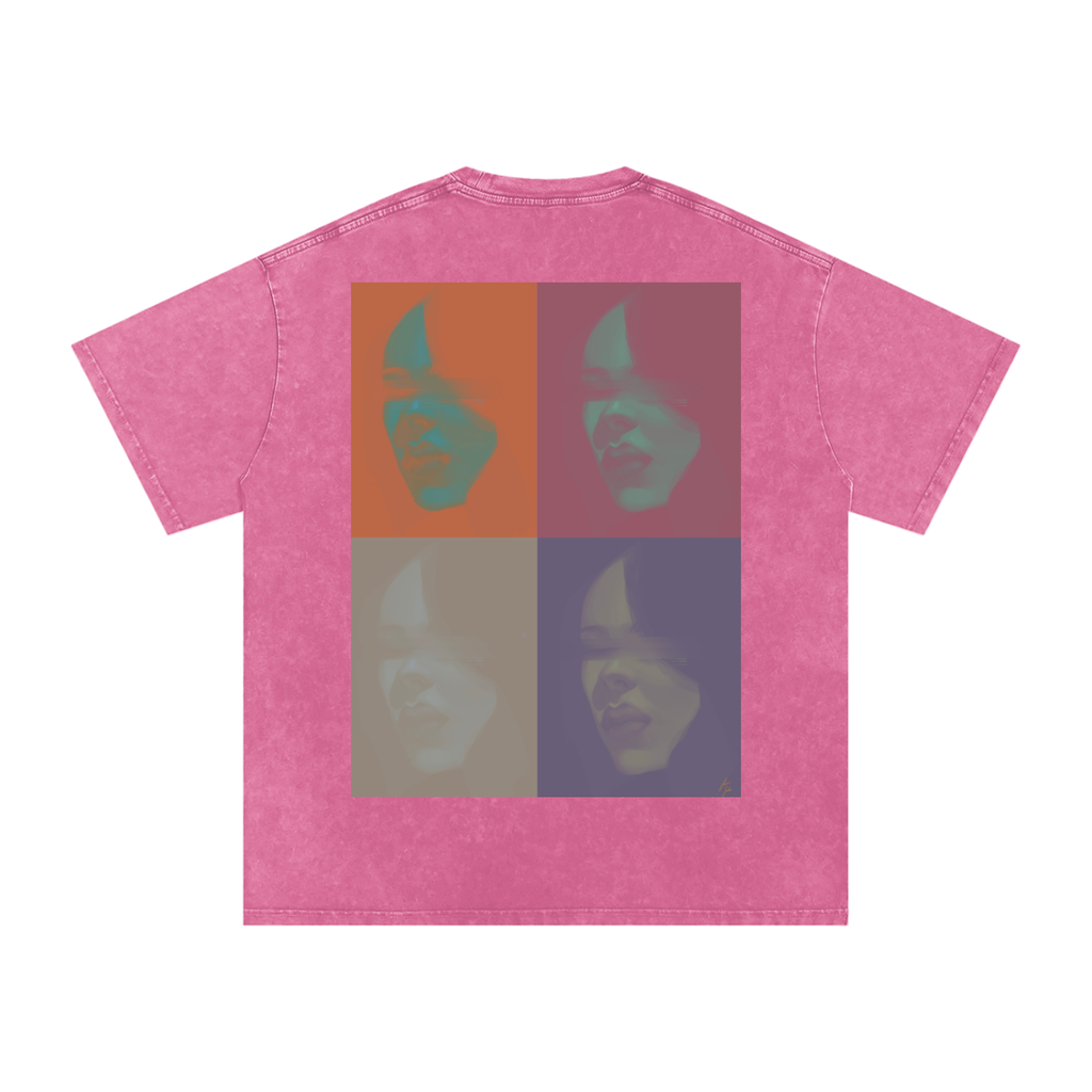 Hidden in Colors Acid Wash Oversize T-Shirt - 250 GSM