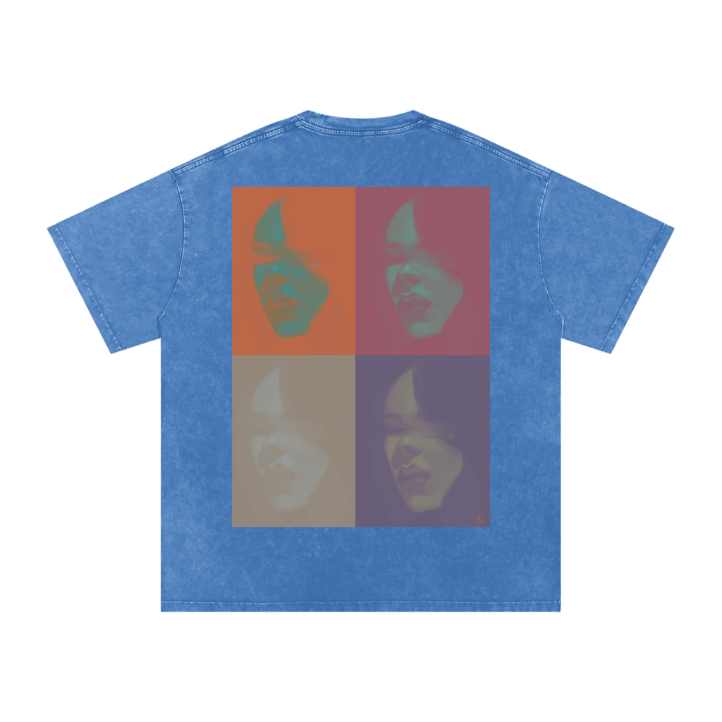 Hidden in Colors Acid Wash Oversize T-Shirt - 250 GSM