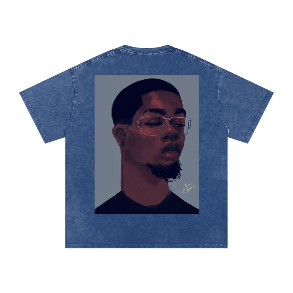 About Him Acid Wash Oversize T-Shirt - 250 GSM