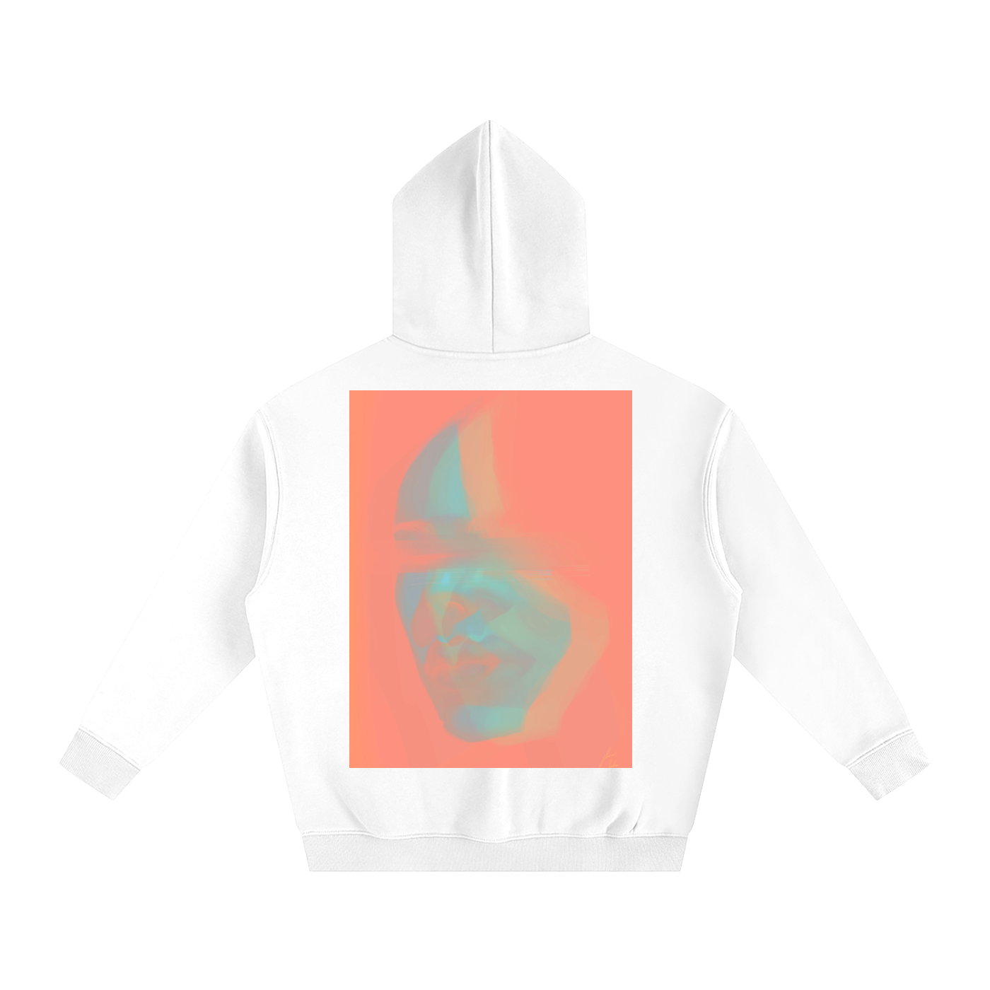 Hidden Face Oversize Fleeced Hoodie