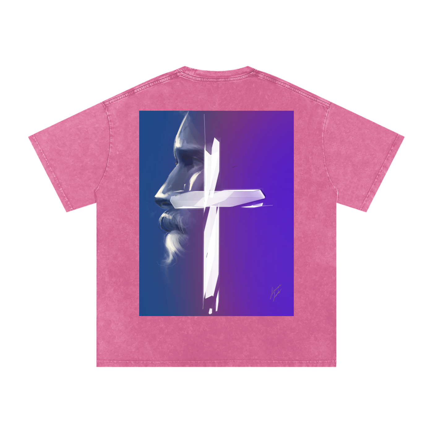 Joy and Love Acid Wash Oversize T-Shirt - 250 GSM