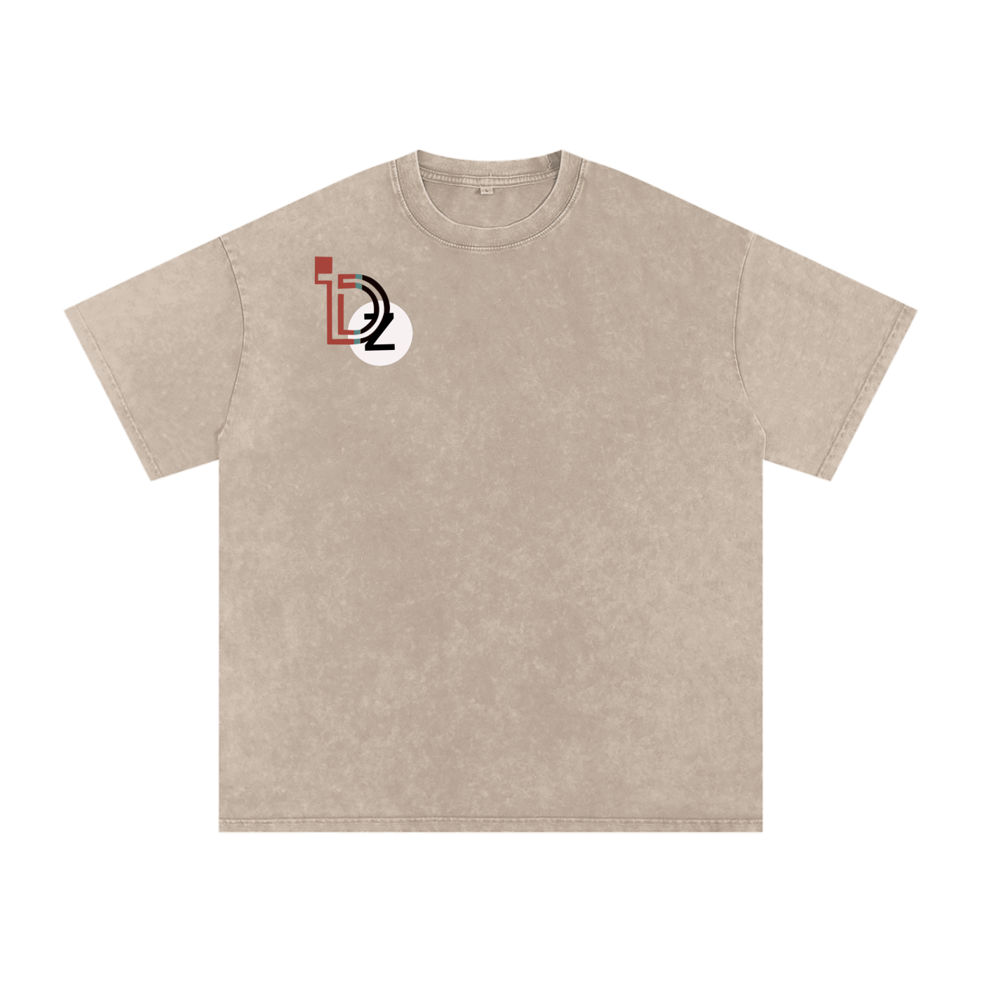 Logo Snow Washed Oversized Cotton T-Shirt