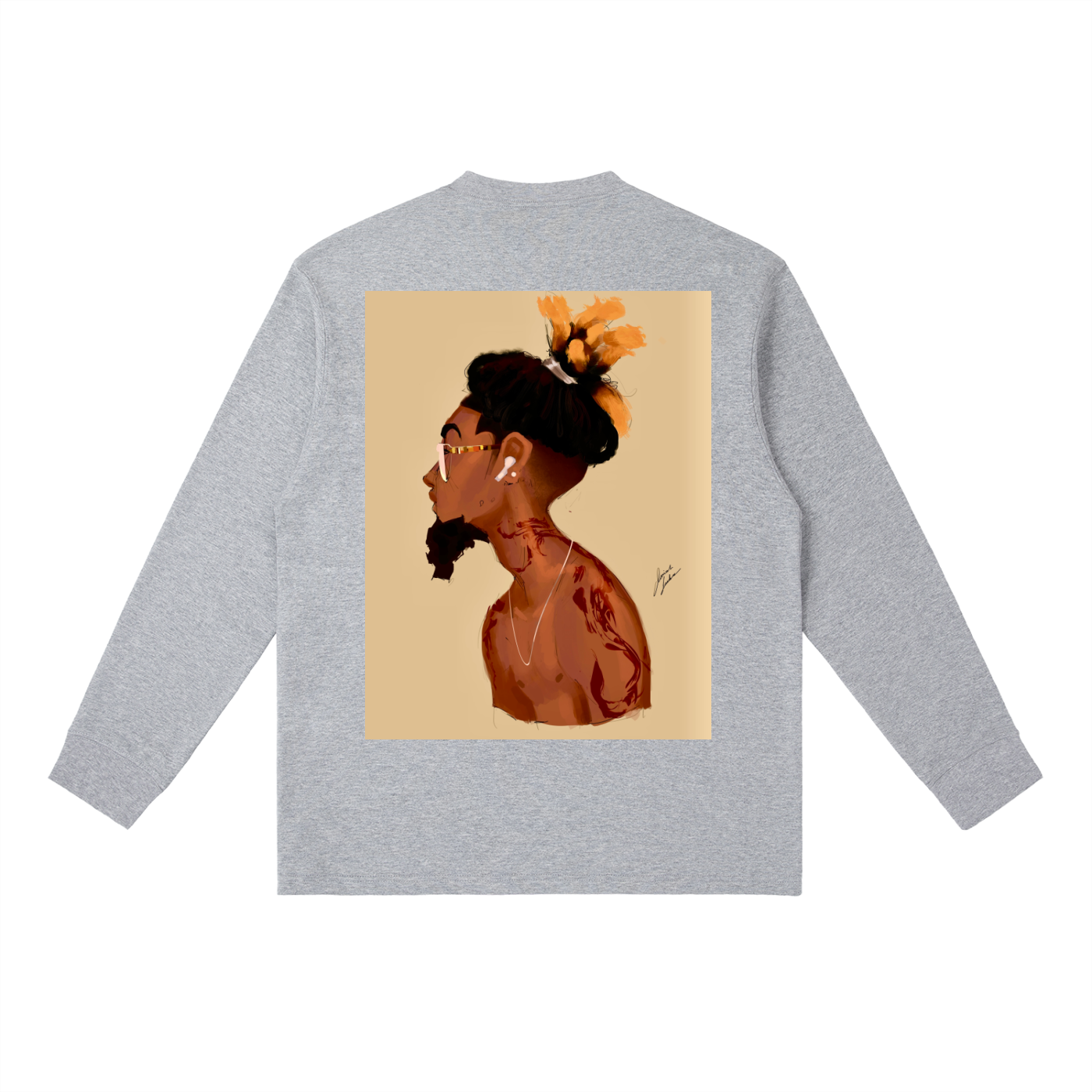 Fresh Out The Blue Essential Crewneck Long-Sleeve T-Shirt