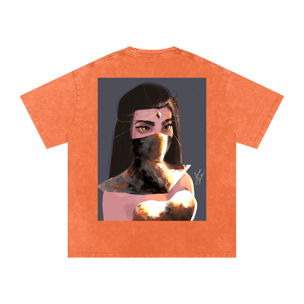 Sapphire's Armer Acid Wash Oversize T-Shirt