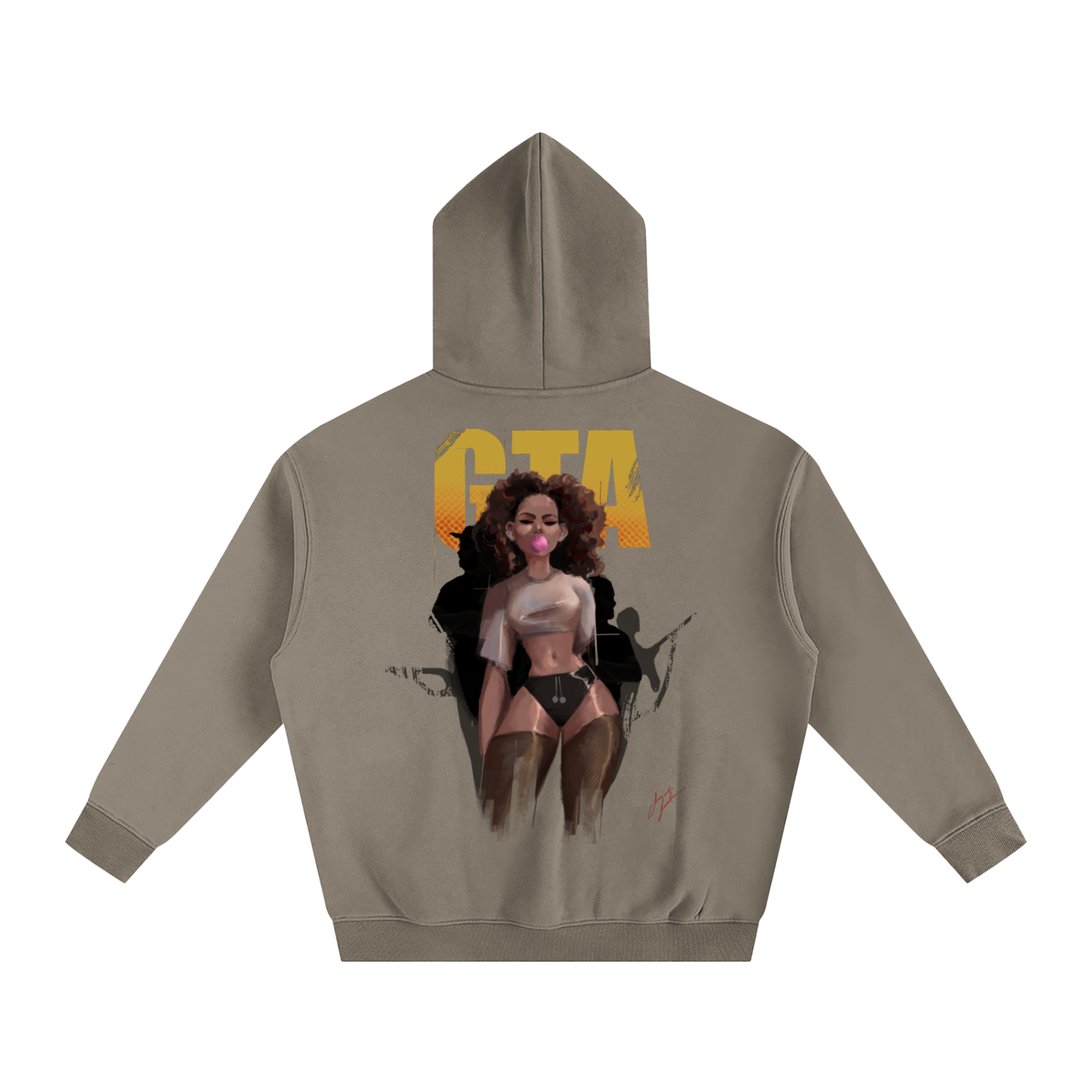 Obey N $urive Oversize Fleeced Hoodie