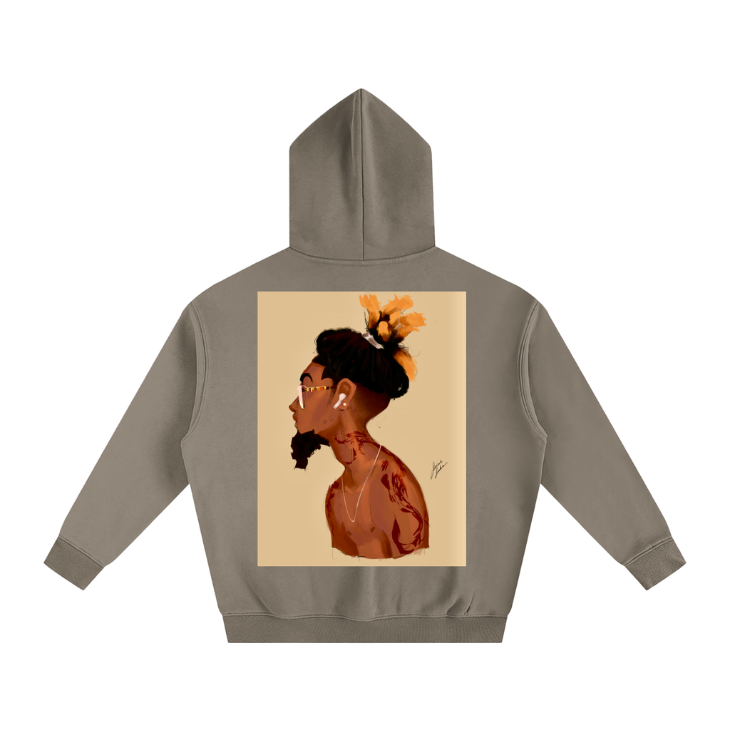 Fresh Out The Blue Oversize Fleeced Hoodie