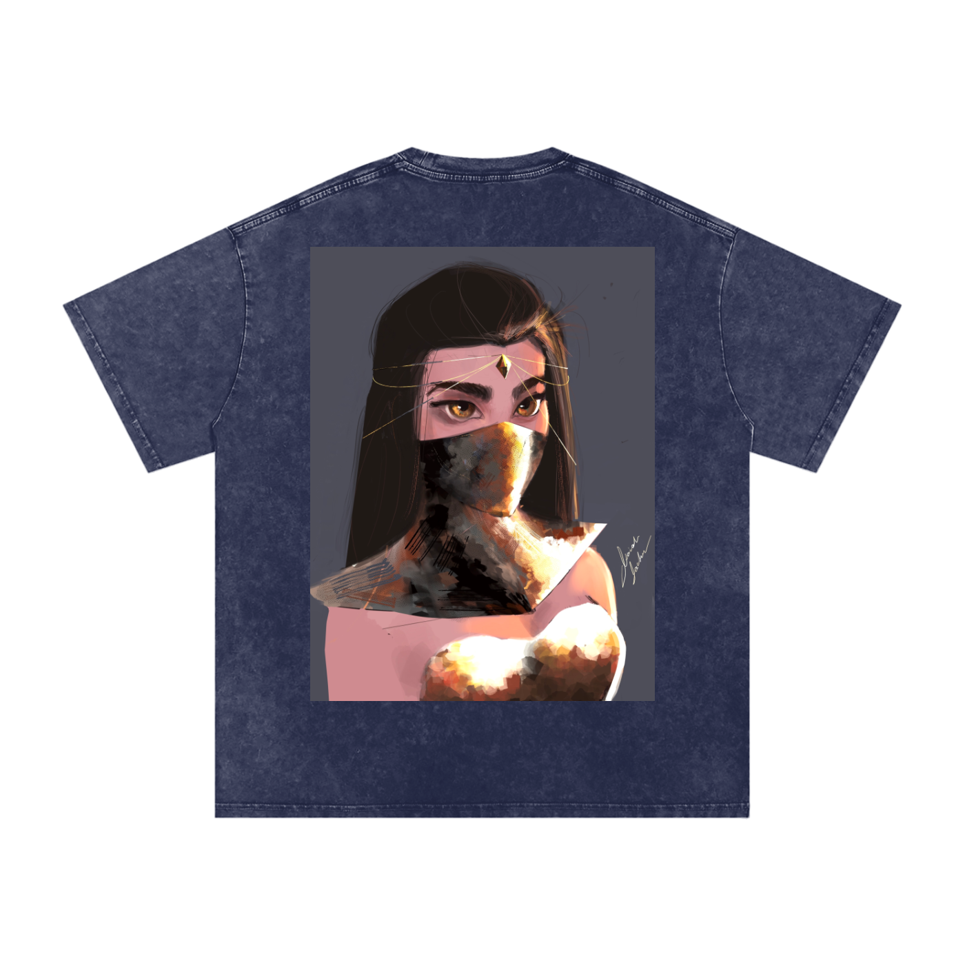 Sapphire's Armer Acid Wash Oversize T-Shirt
