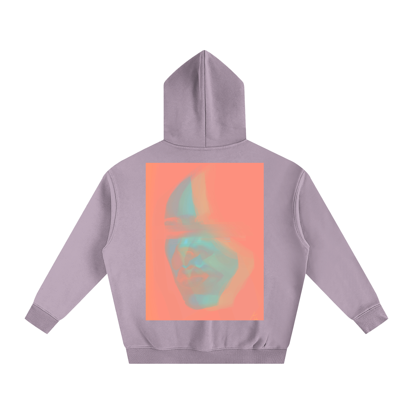 Hidden Face Oversize Fleeced Hoodie