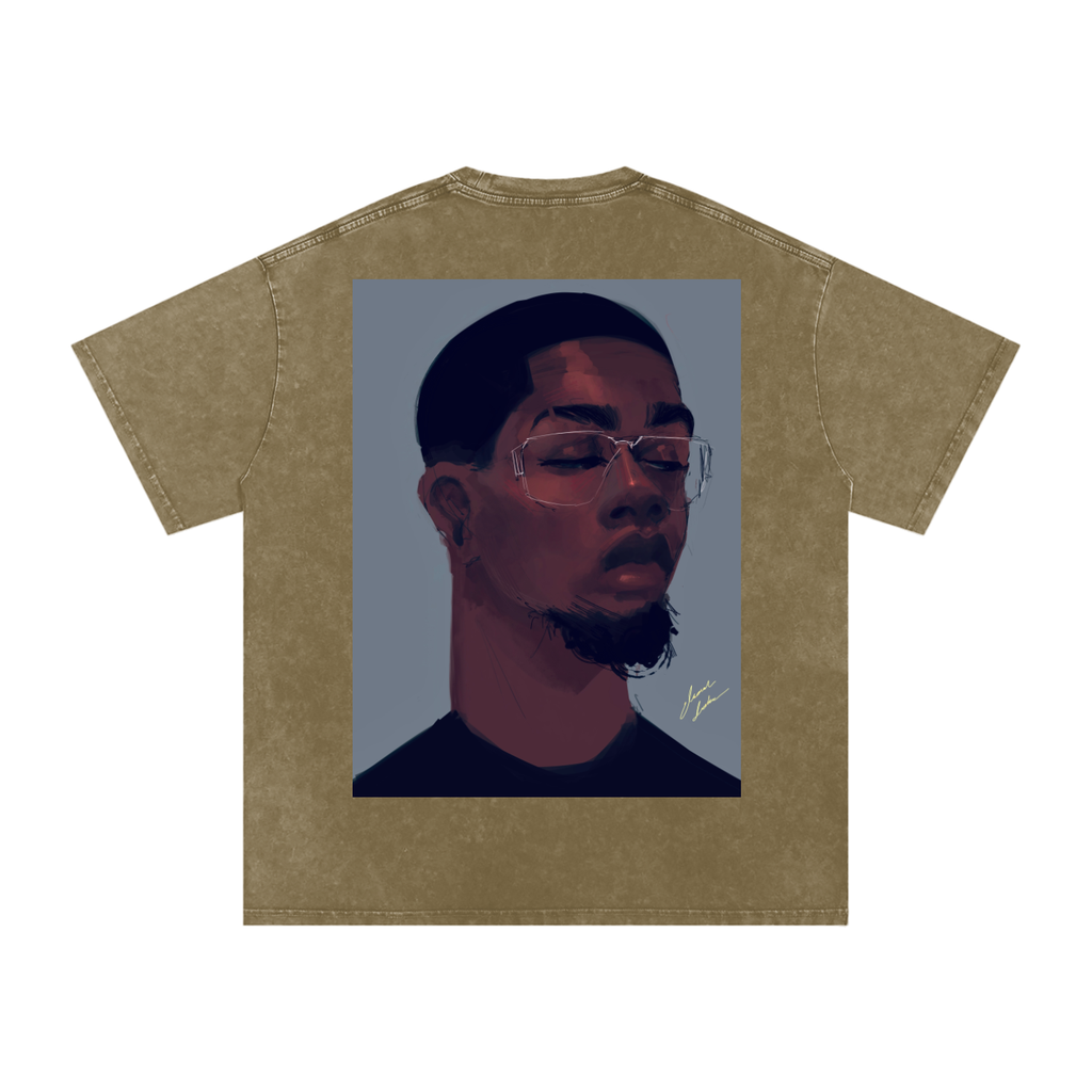 About Him Acid Wash Oversize T-Shirt - 250 GSM