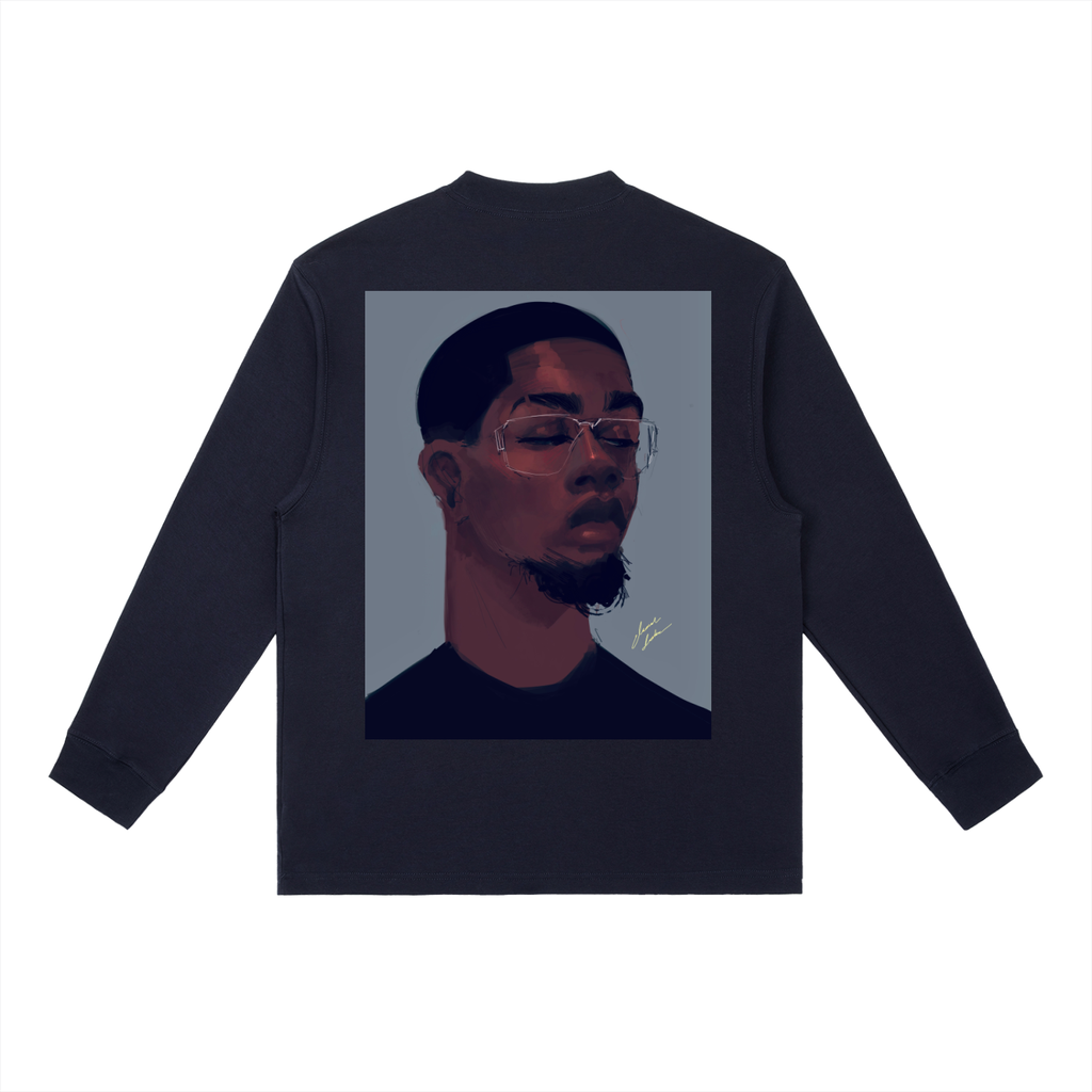 About Him Essential Crewneck Long-Sleeve T-Shirt