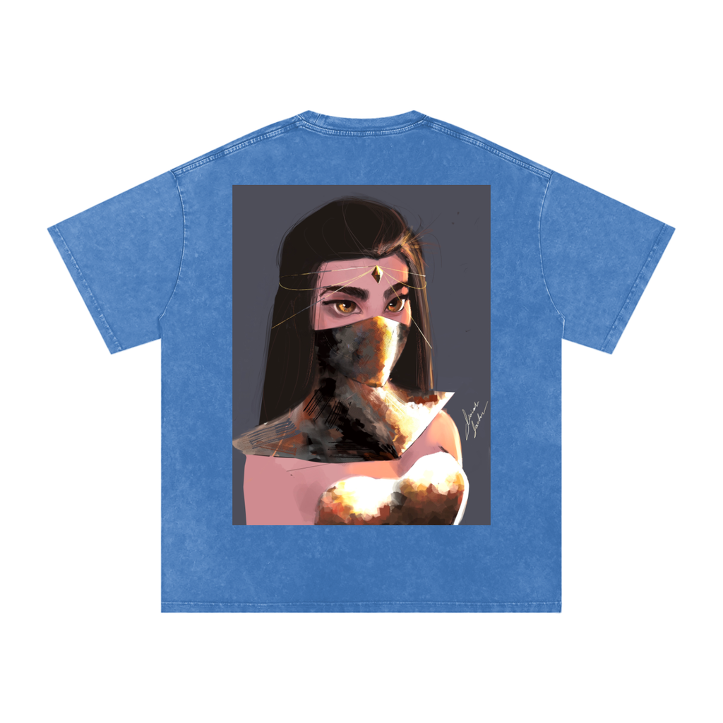 Sapphire's Armer Acid Wash Oversize T-Shirt