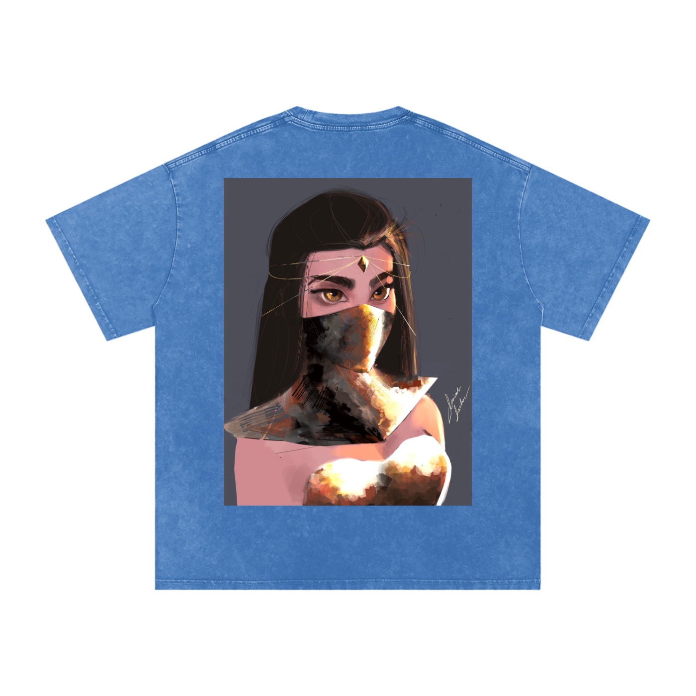 Sapphire's Armer Acid Wash Oversize T-Shirt