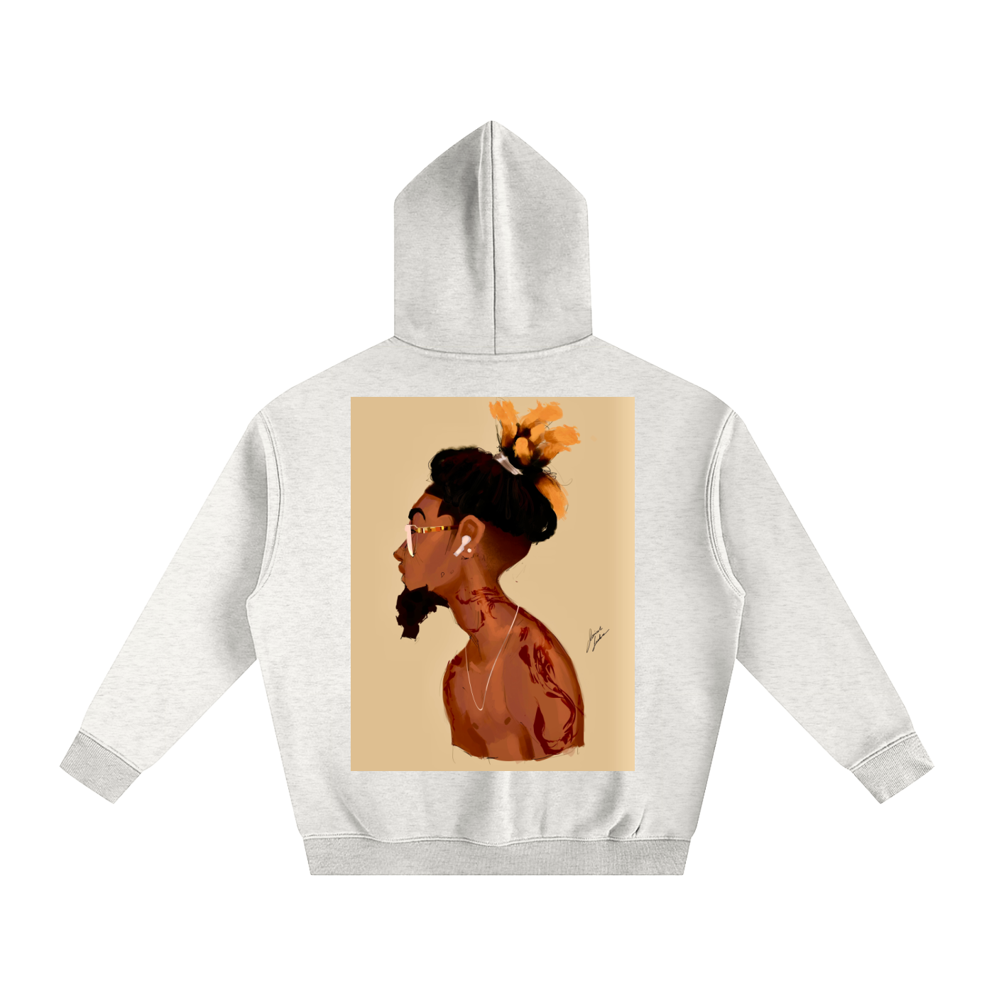 Fresh Out The Blue Oversize Fleeced Hoodie