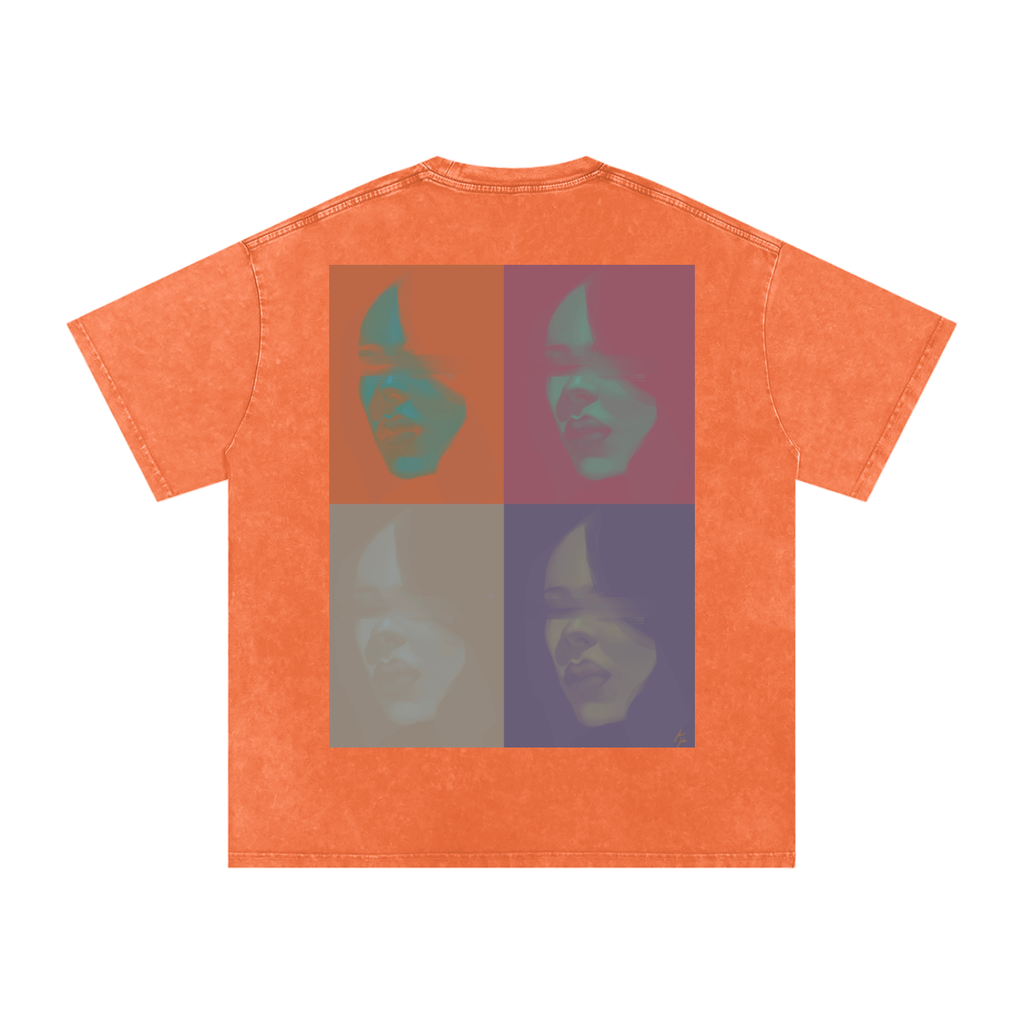Hidden in Colors Acid Wash Oversize T-Shirt - 250 GSM