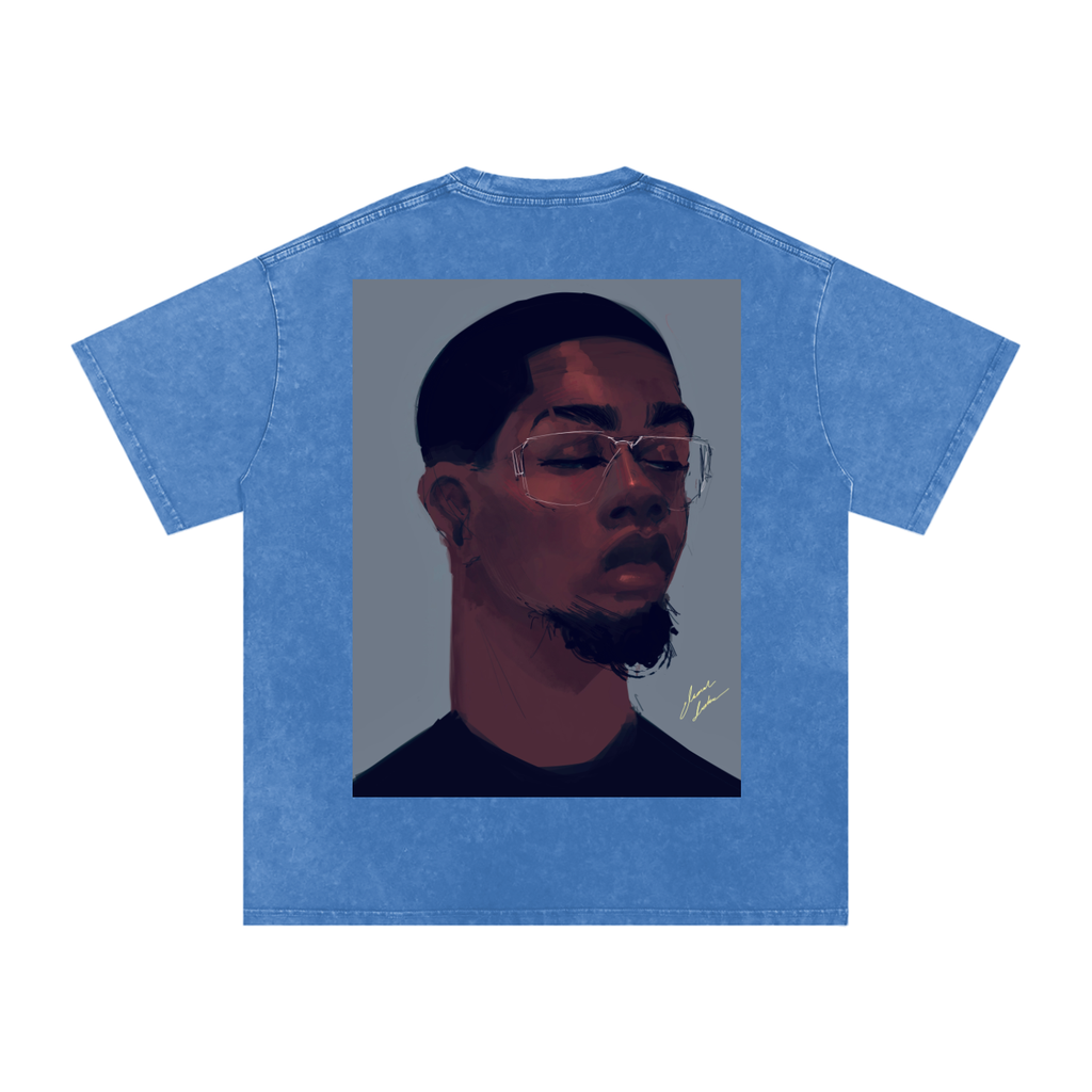 About Him Acid Wash Oversize T-Shirt - 250 GSM