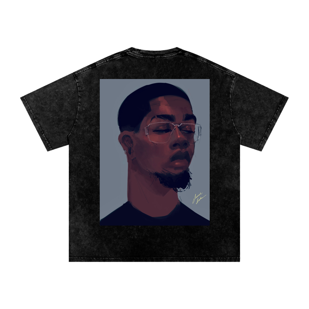 About Him Acid Wash Oversize T-Shirt - 250 GSM