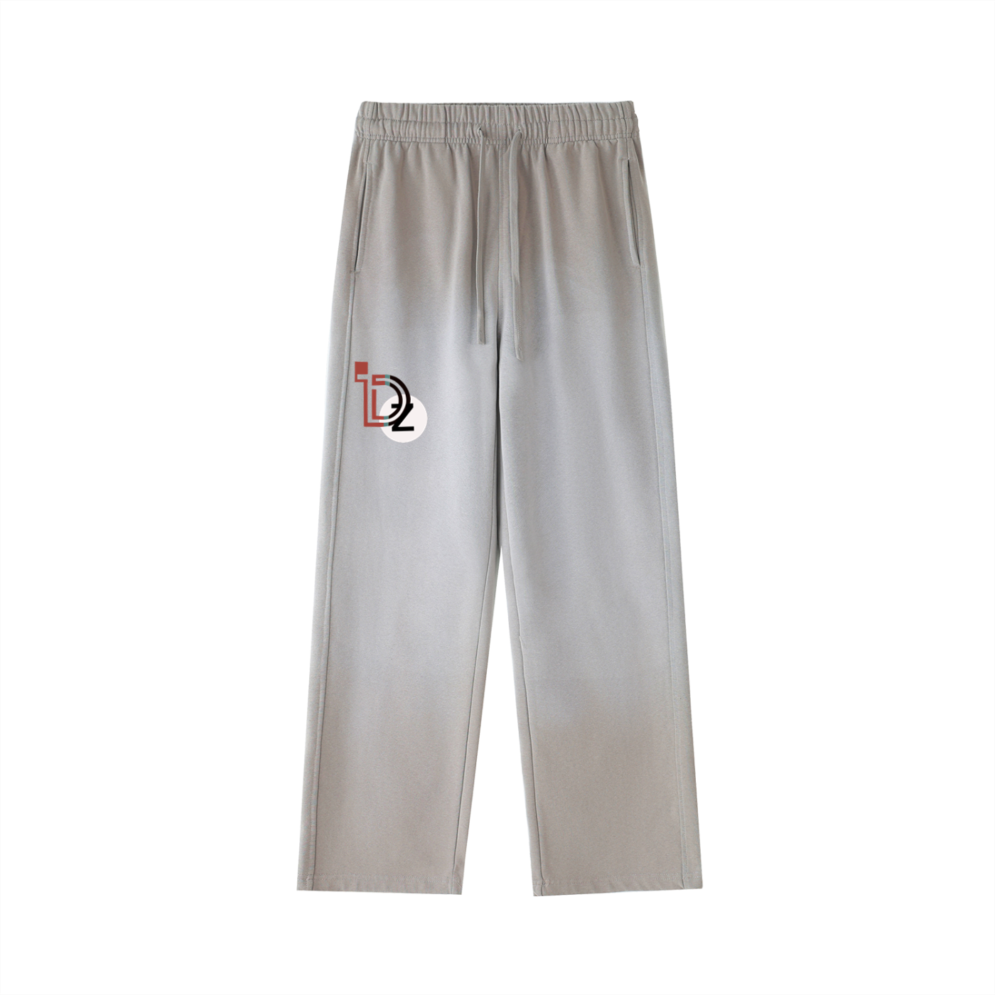 Logo Vintage Washed Gradient Straight-Leg Sweatpants