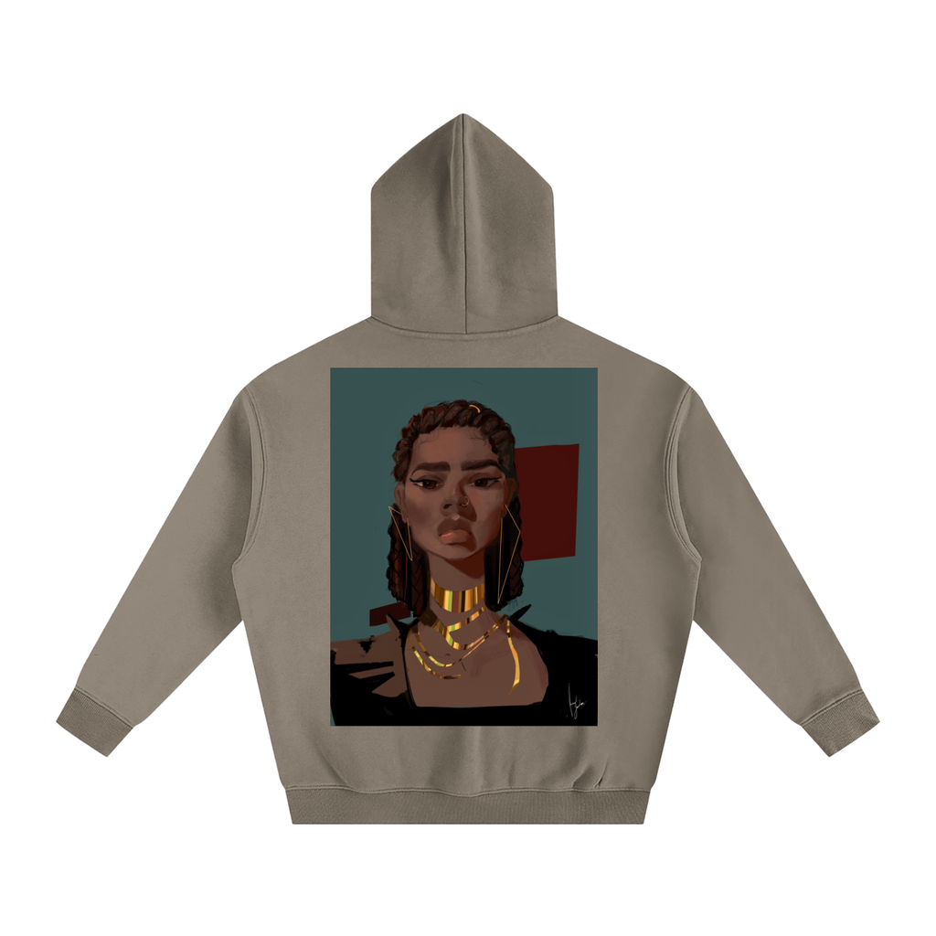 Chocolate's Gold Oversize Fleeced Hoodie