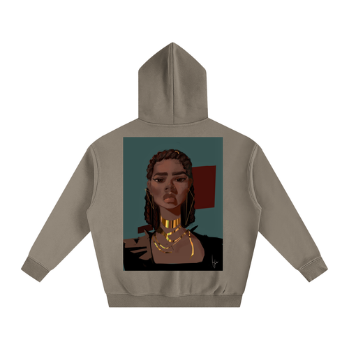 Chocolate's Gold Oversize Fleeced Hoodie