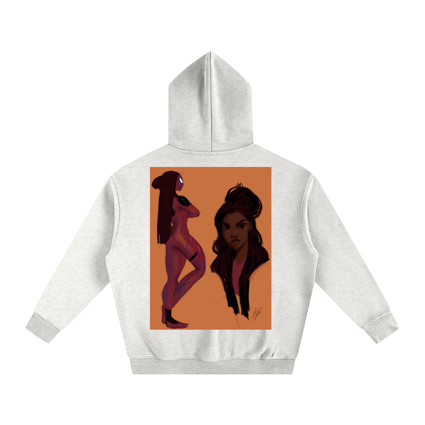 In Another Universe Oversize Fleeced Hoodie