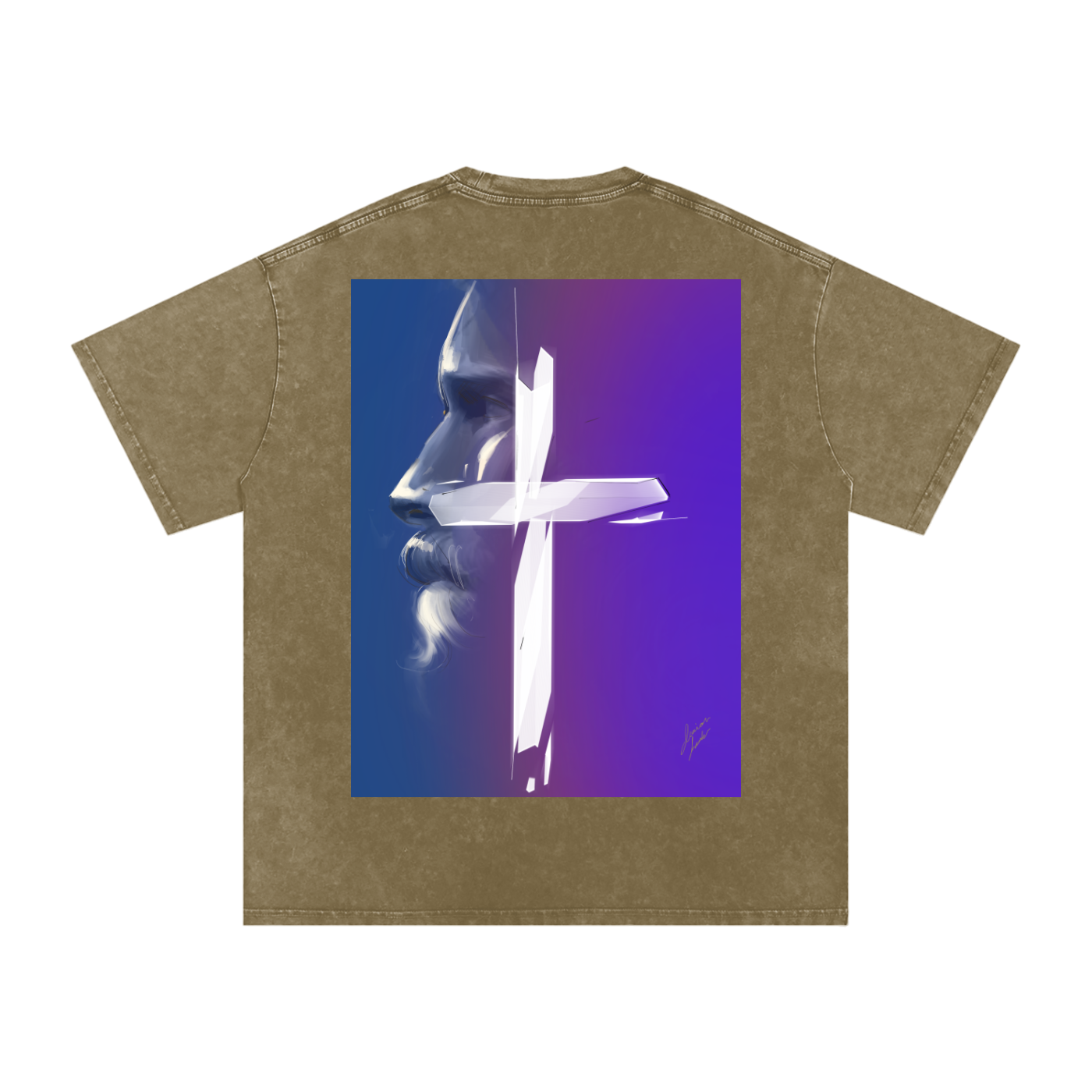 Joy and Love Acid Wash Oversize T-Shirt - 250 GSM