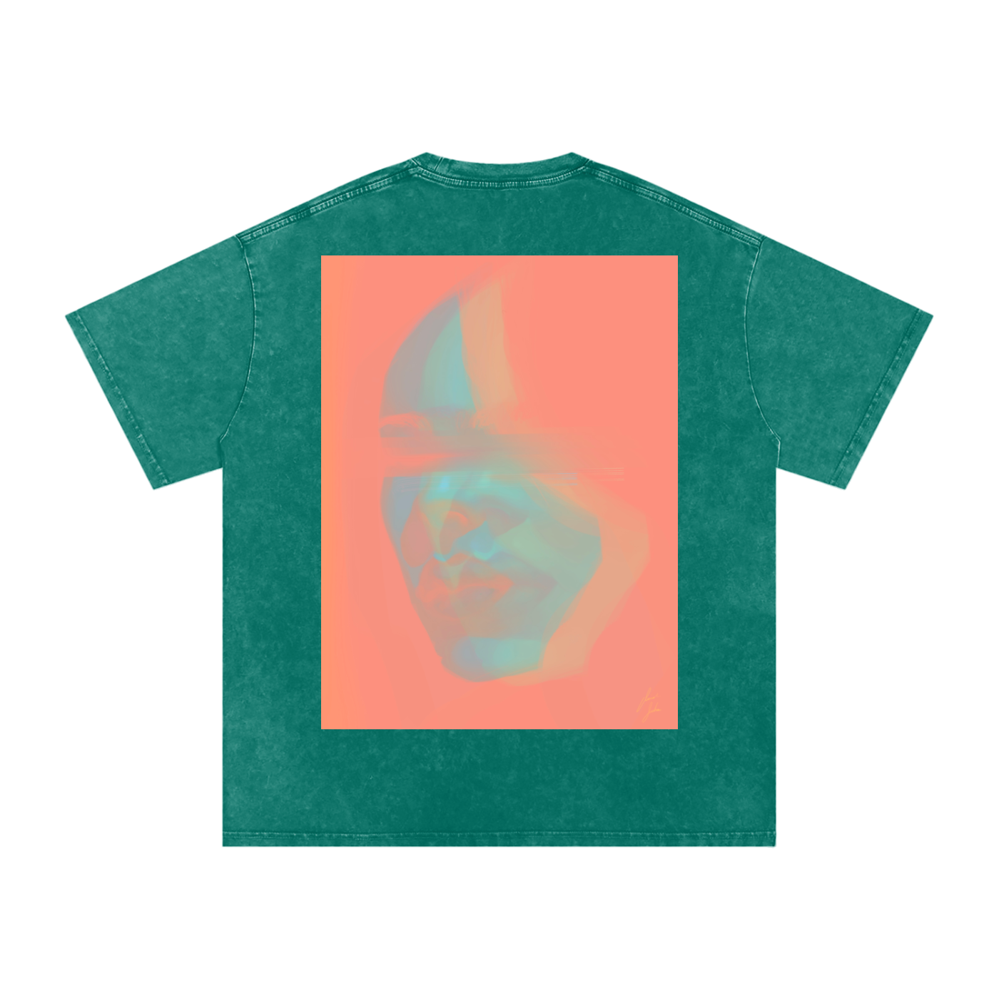 Hidden In Colors Acid Wash Oversize T-Shirt - 250 GSM