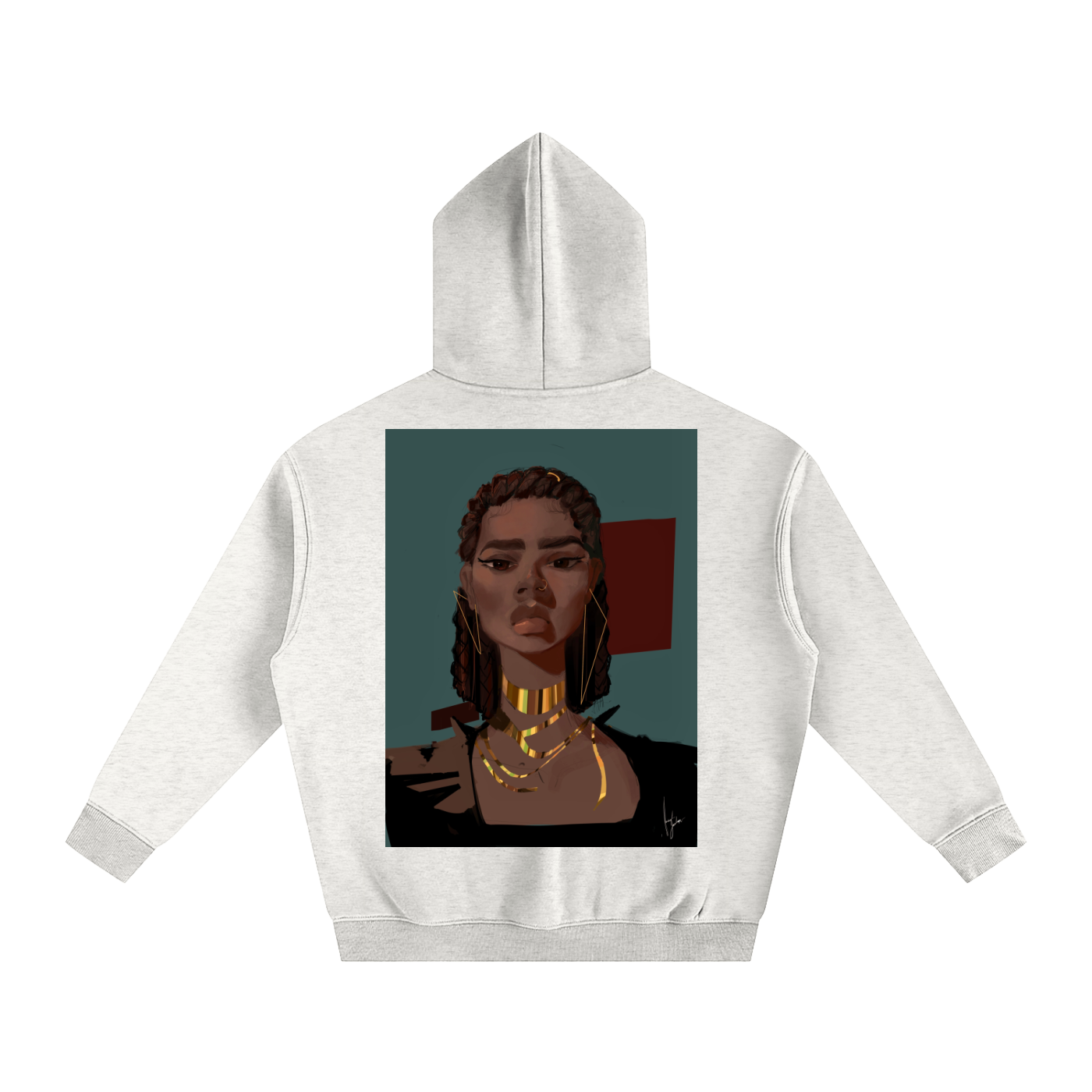 Chocolate's Gold Oversize Fleeced Hoodie
