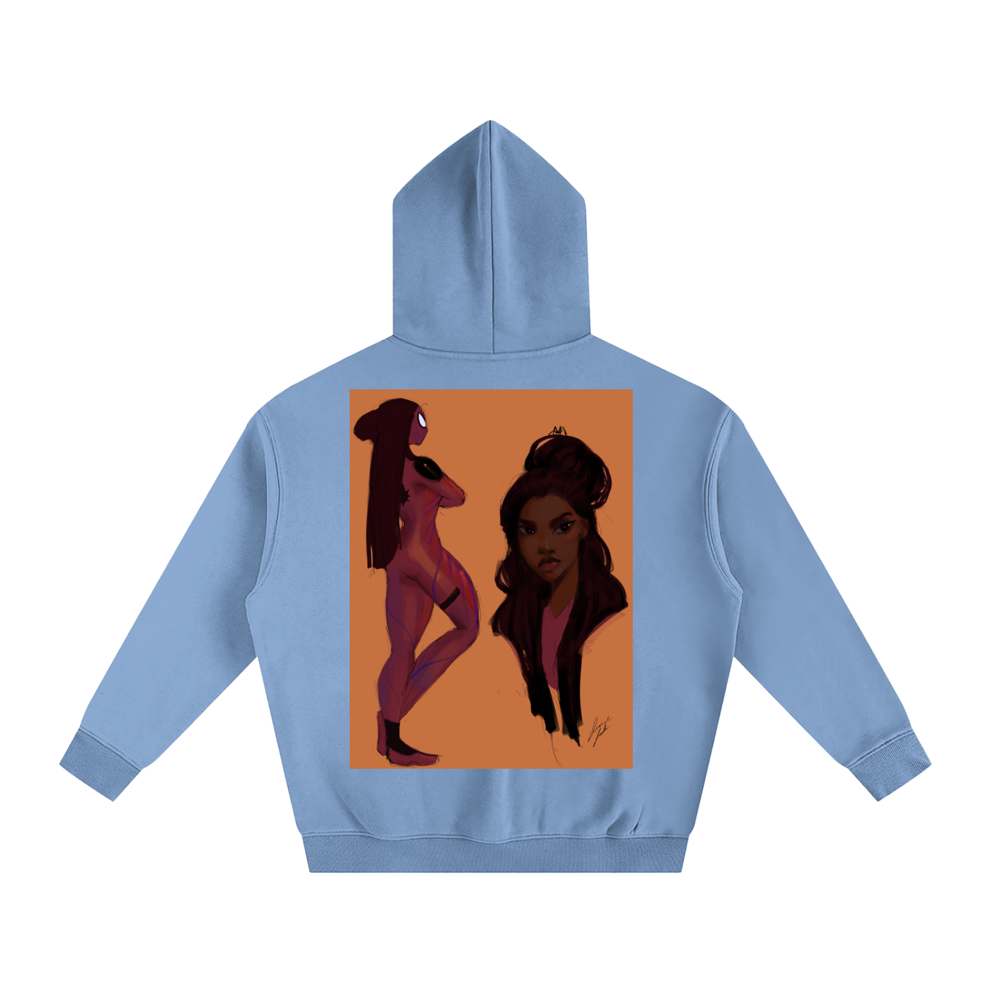 In Another Universe Oversize Fleeced Hoodie