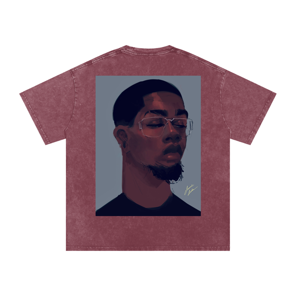 About Him Acid Wash Oversize T-Shirt - 250 GSM