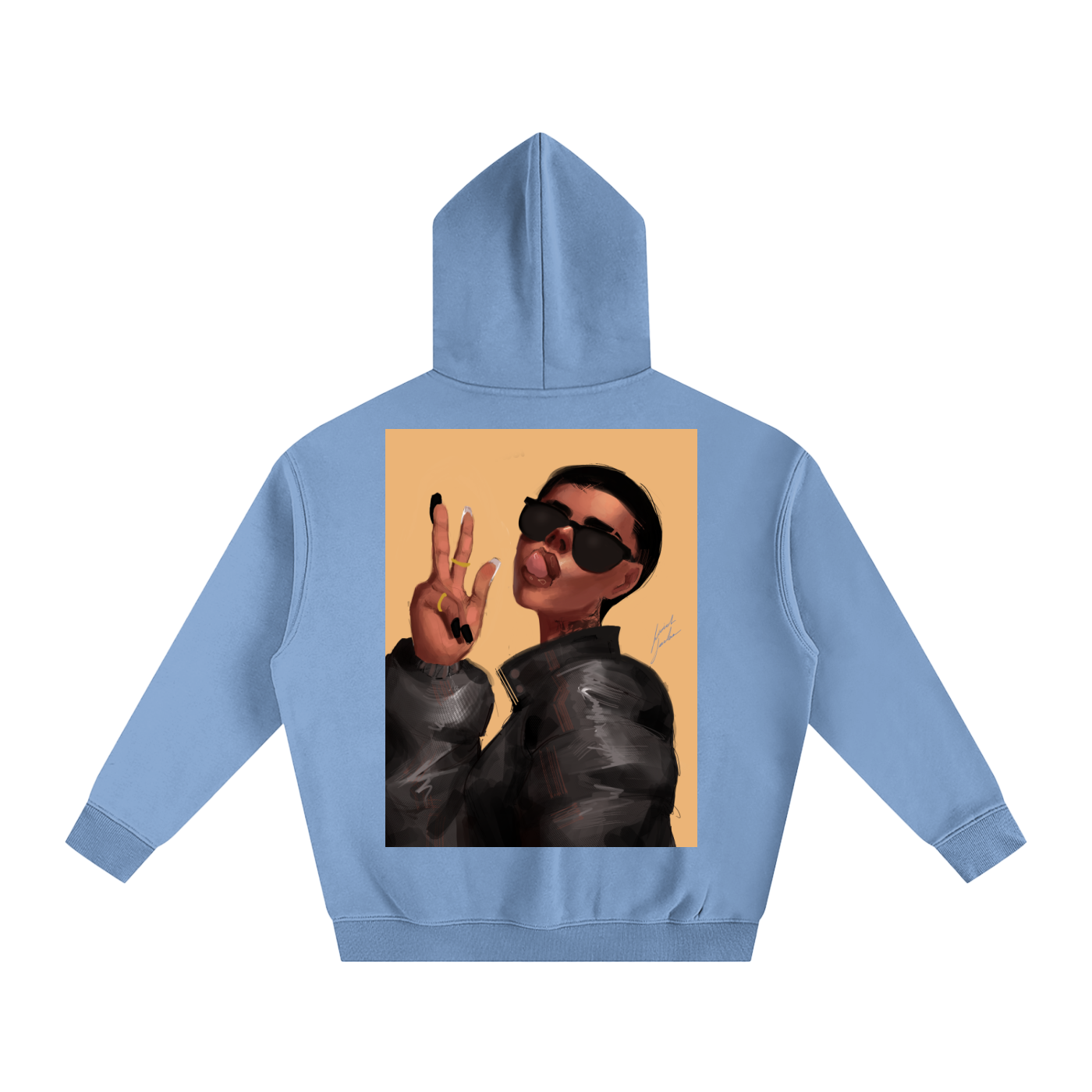 Peace or Goodbye Oversize Fleeced Hoodie