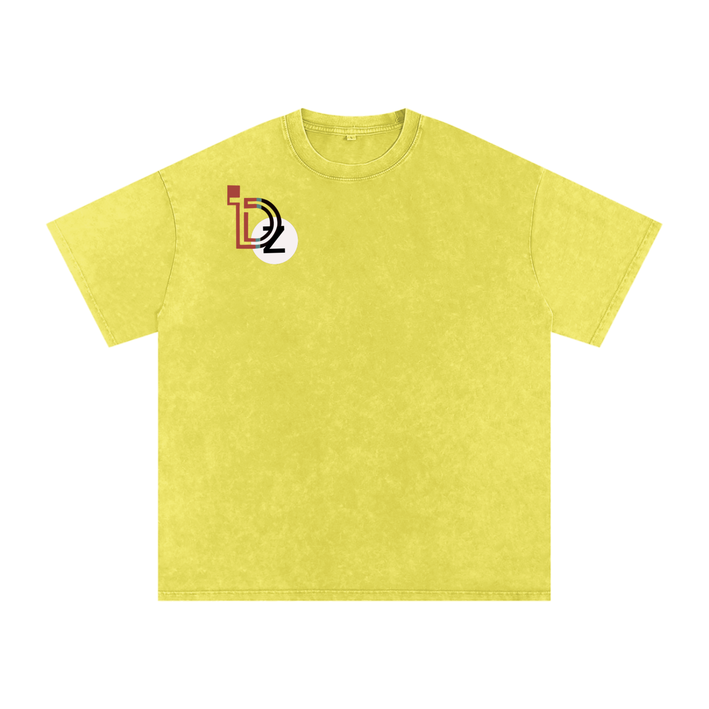 Logo Snow Washed Oversized Cotton T-Shirt