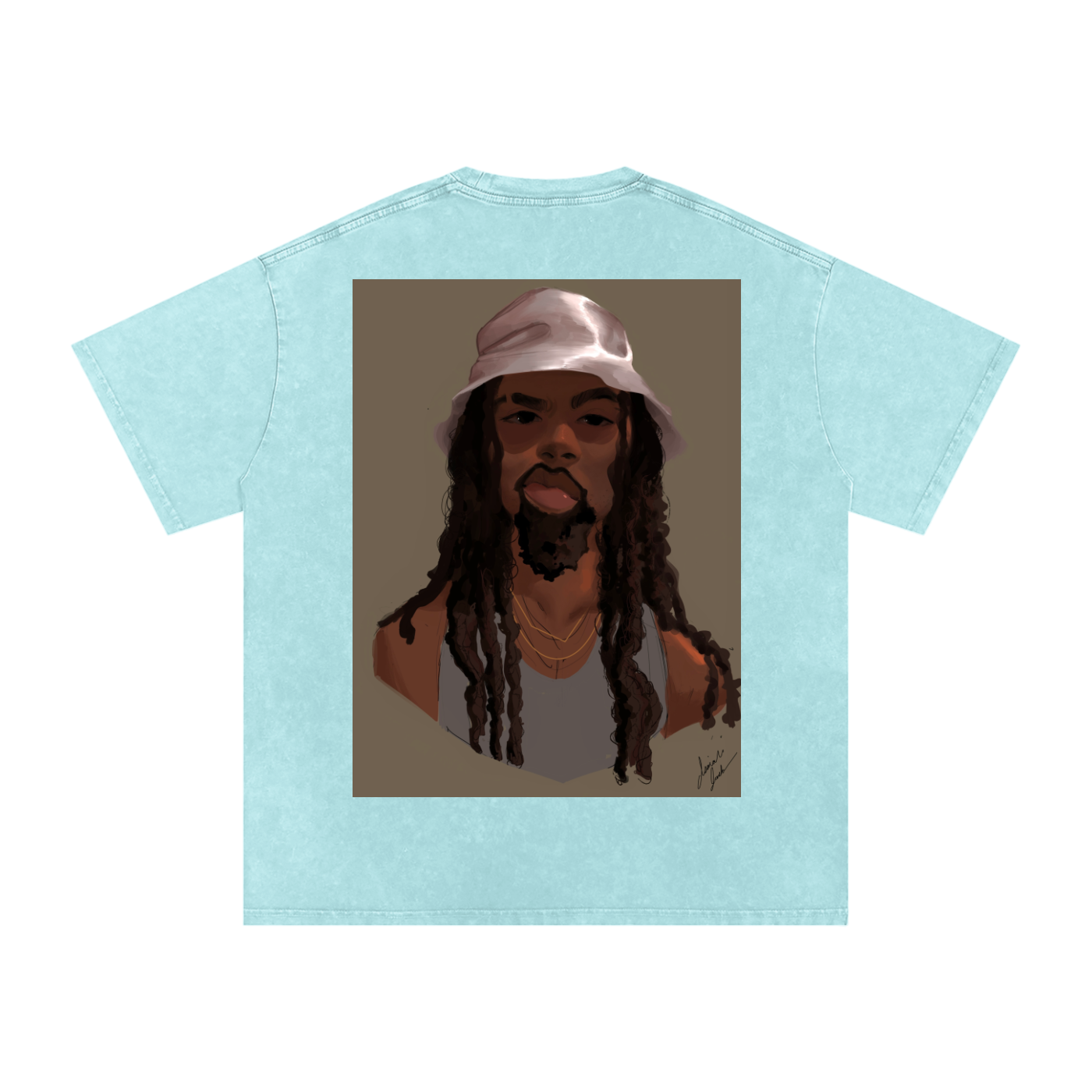 HUH? Acid Wash Oversize T-Shirt - 250 GSM