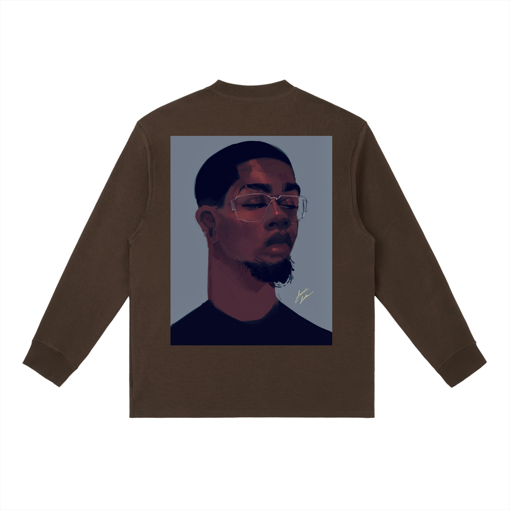 About Him Essential Crewneck Long-Sleeve T-Shirt